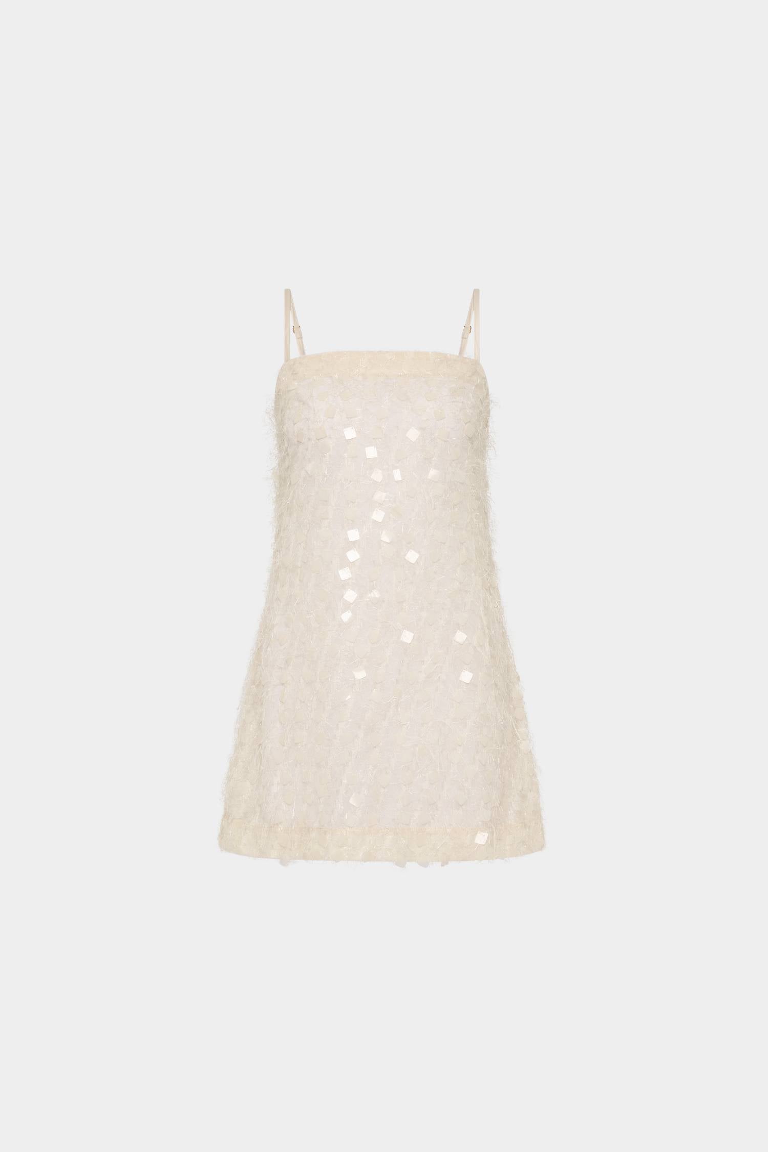 Sheer Jacquard Dress ホワイト Shift Mini Dress | Sheer Jacquard – WITH HARPER LU