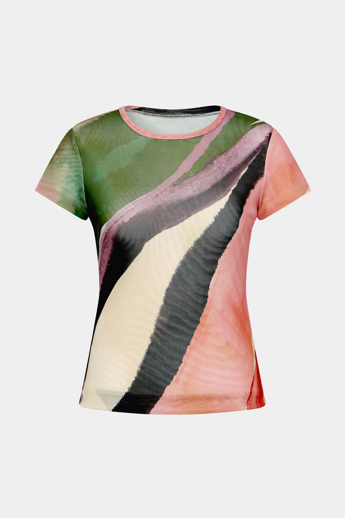 Fitted Tee | Mesh Wave