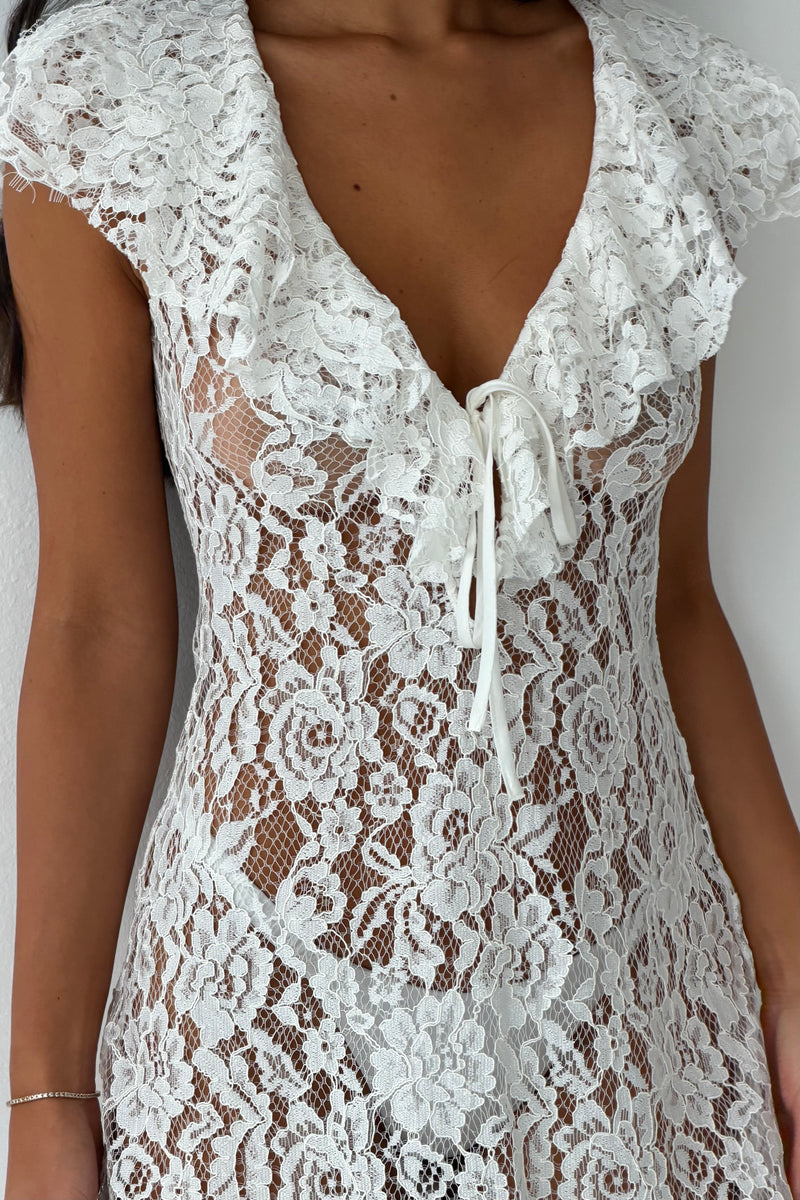 Lexi Dress | White Lace