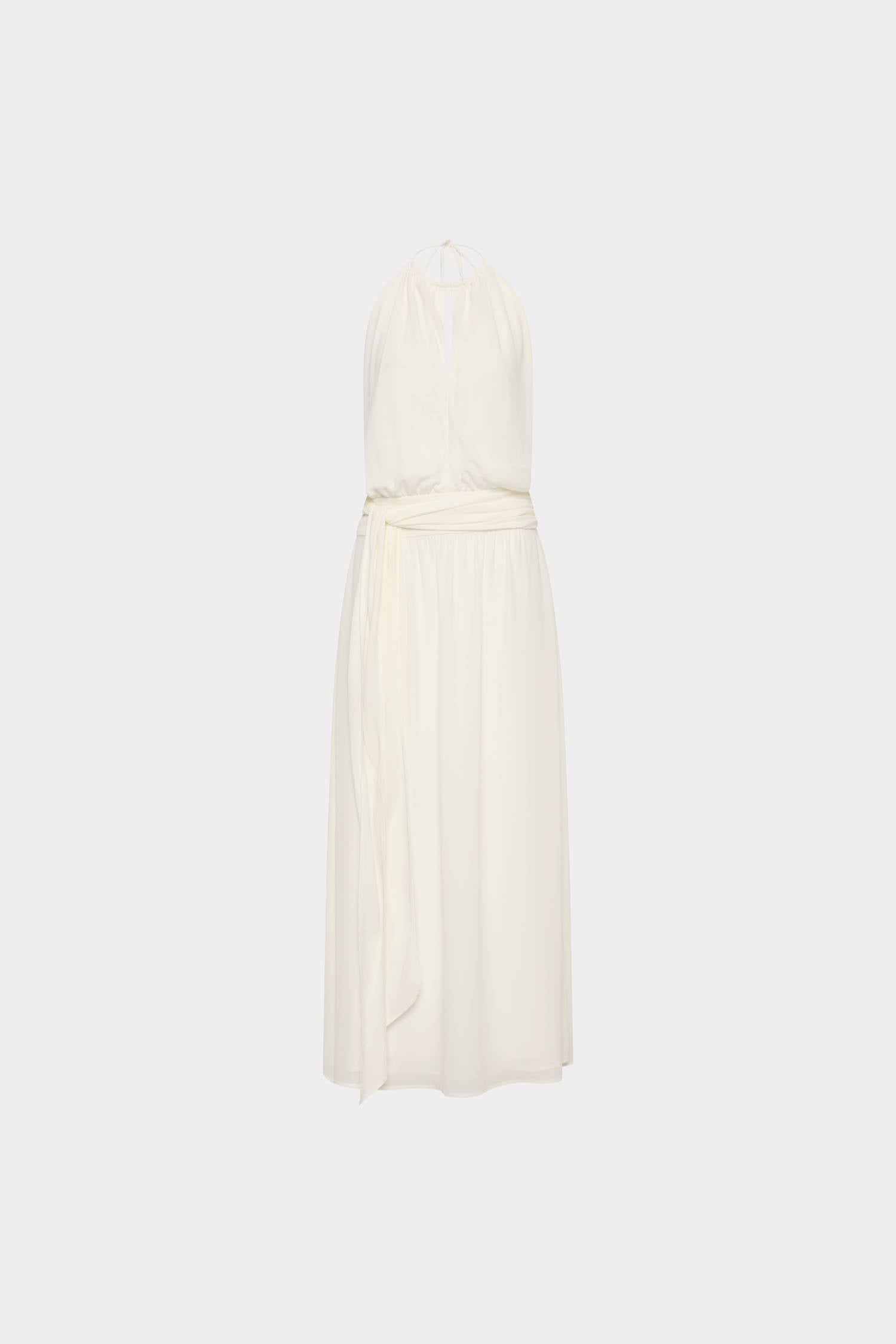 Draped Backless Gown | Ivory