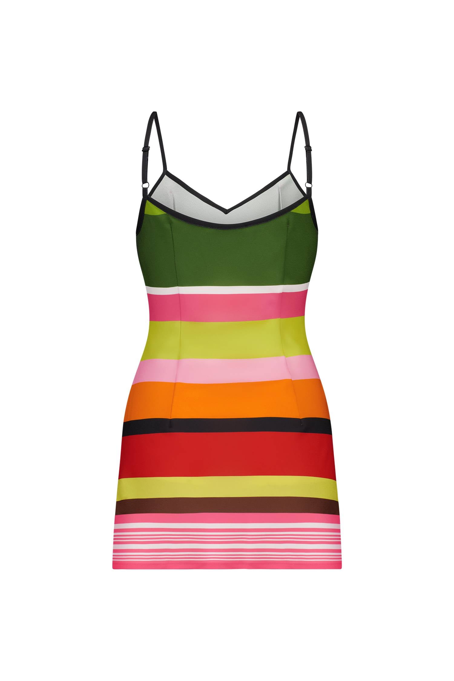 Bias Mini Slip Dress | Stripe