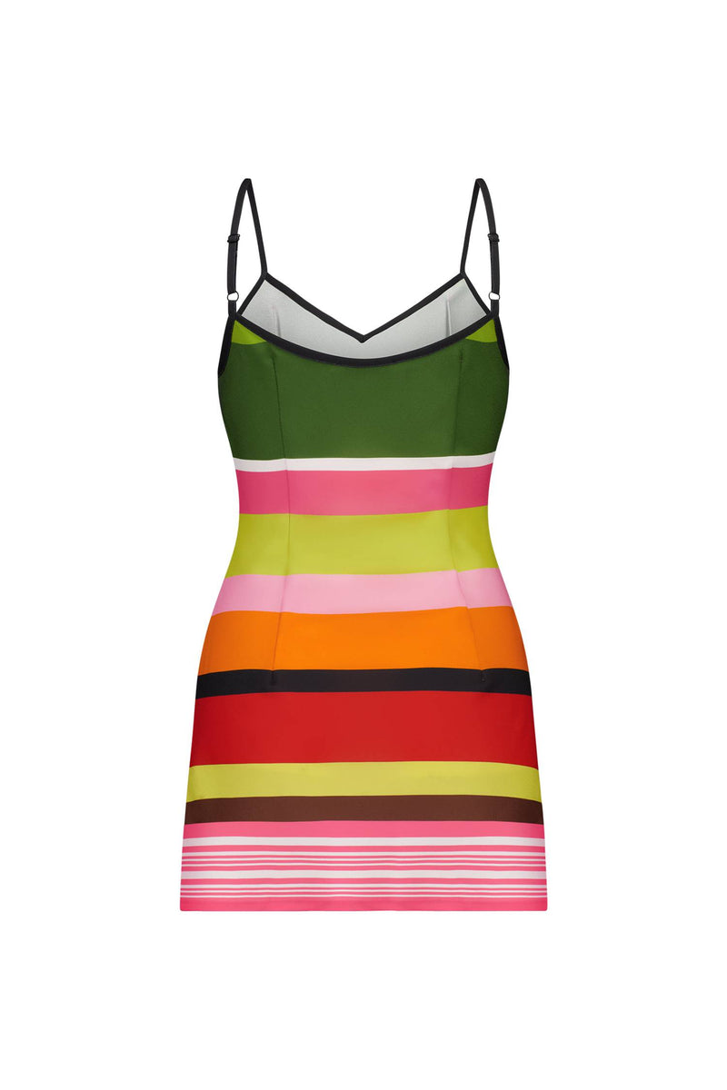 Bias Mini Slip Dress | Stripe