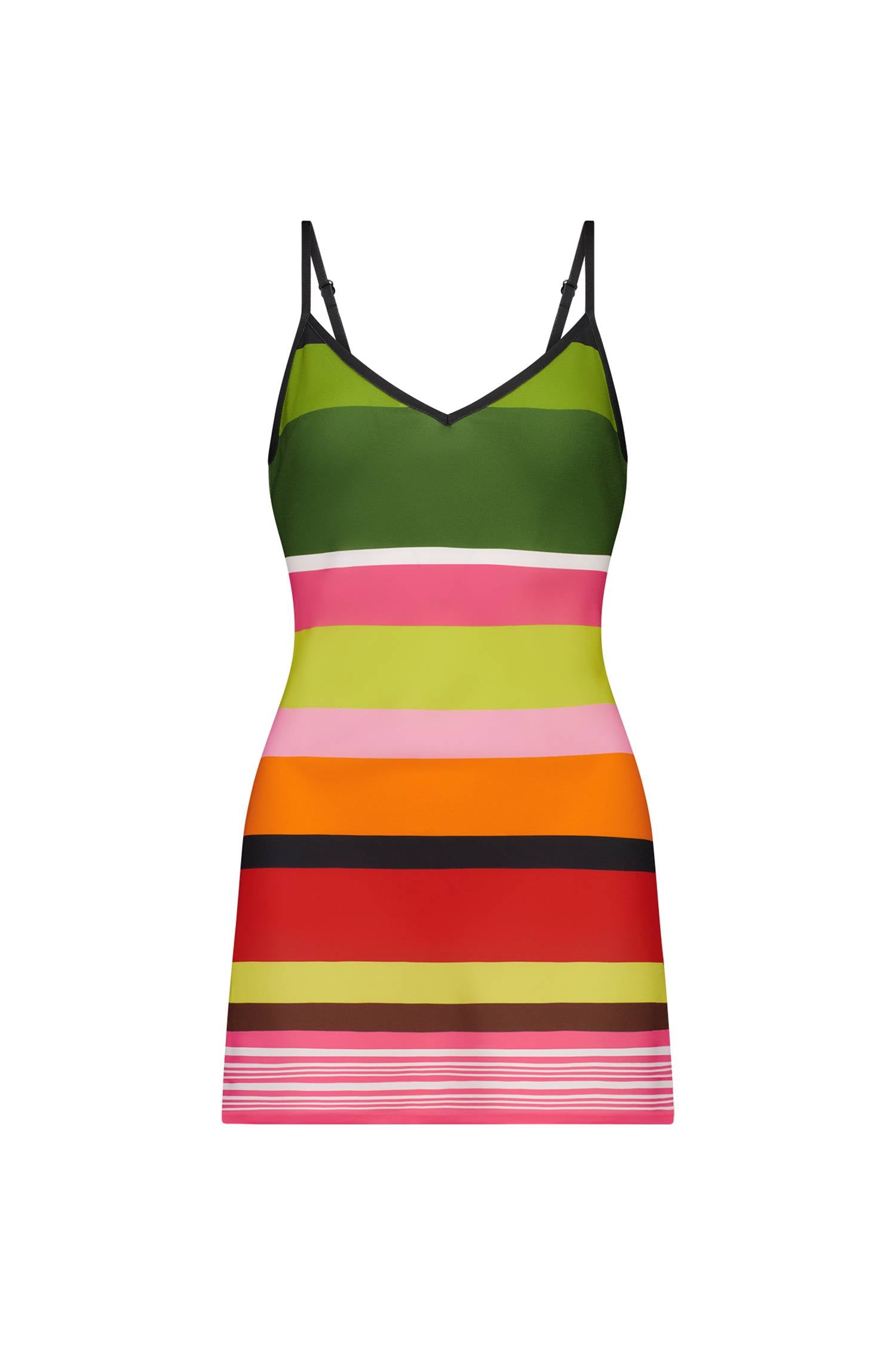 Bias Mini Slip Dress | Stripe