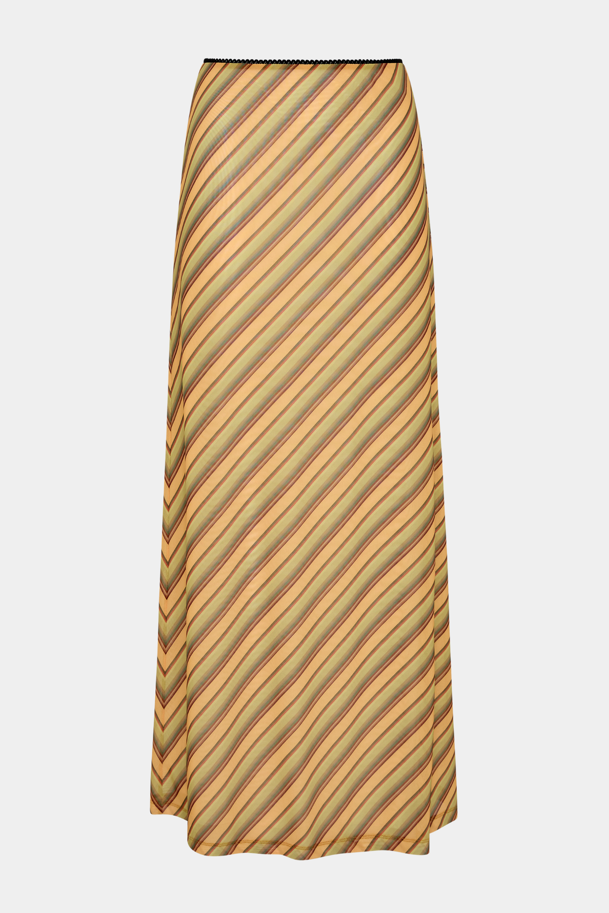 Maxi Skirt | Mesh Gold Stripe