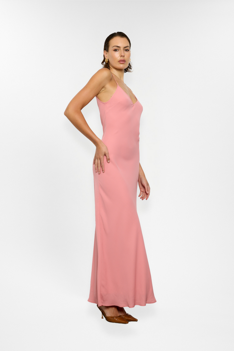 Georgette Maxi Dress | Blush
