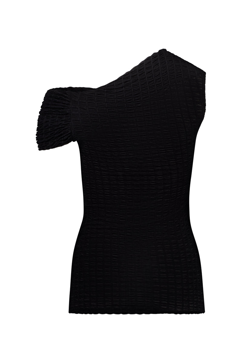 Twist Ruched Top | Black