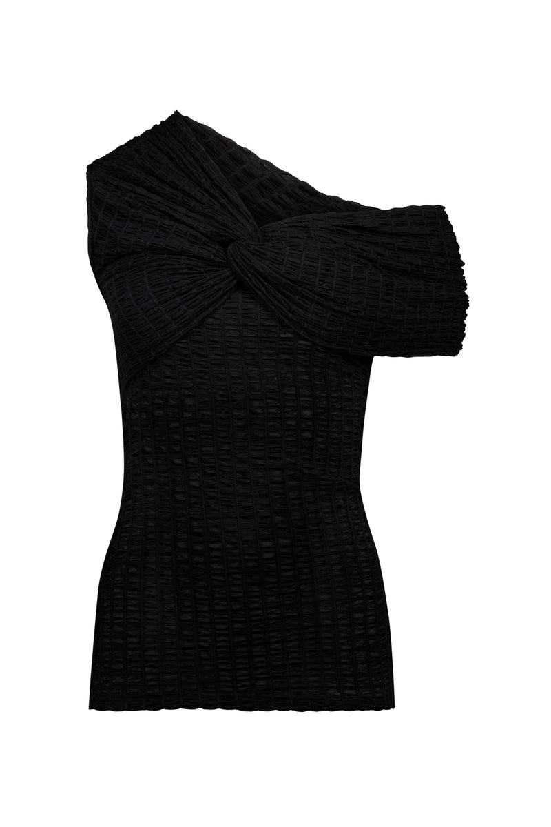 Twist Ruched Top | Black