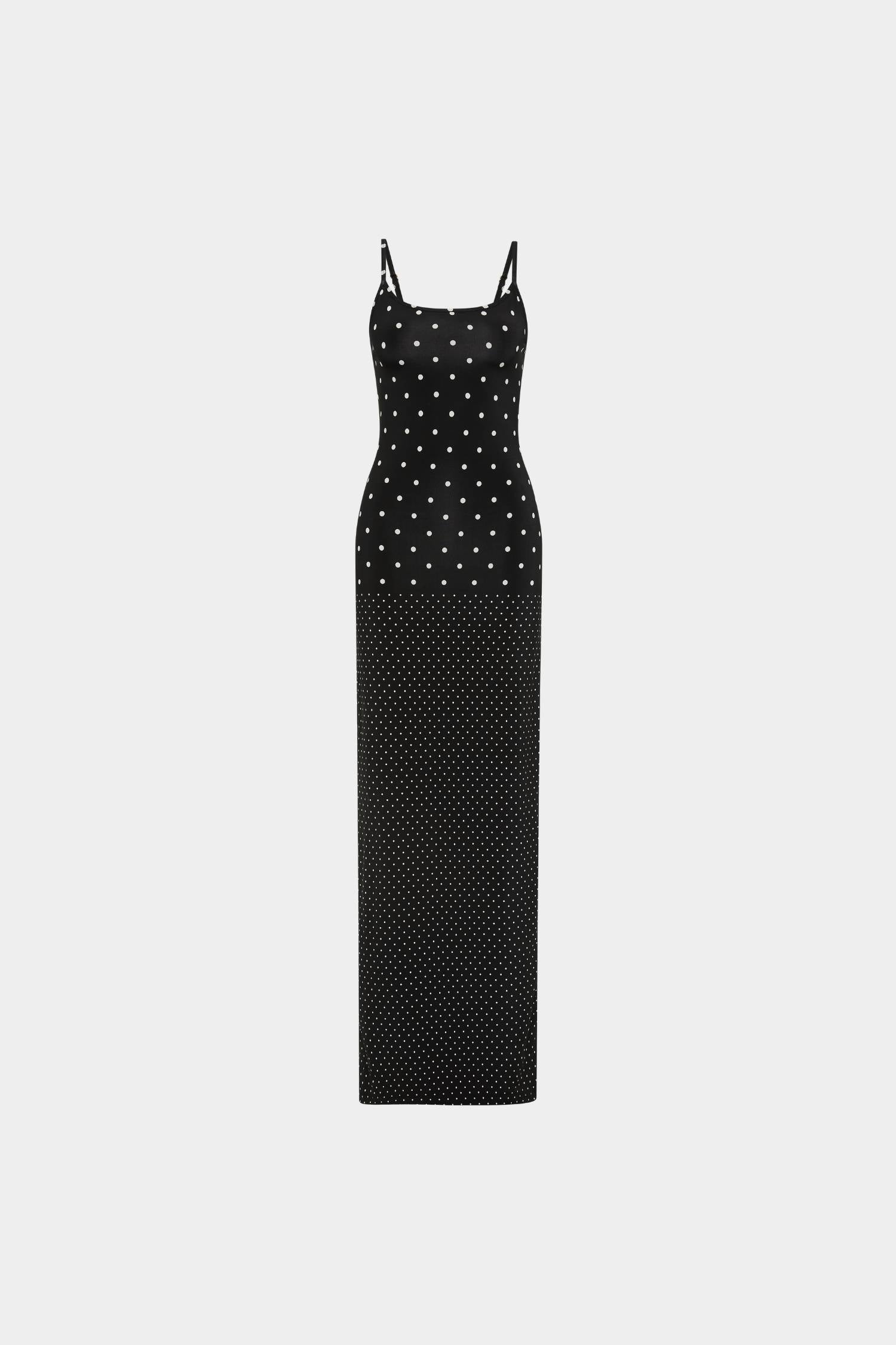 Slip Dress | Black Polka