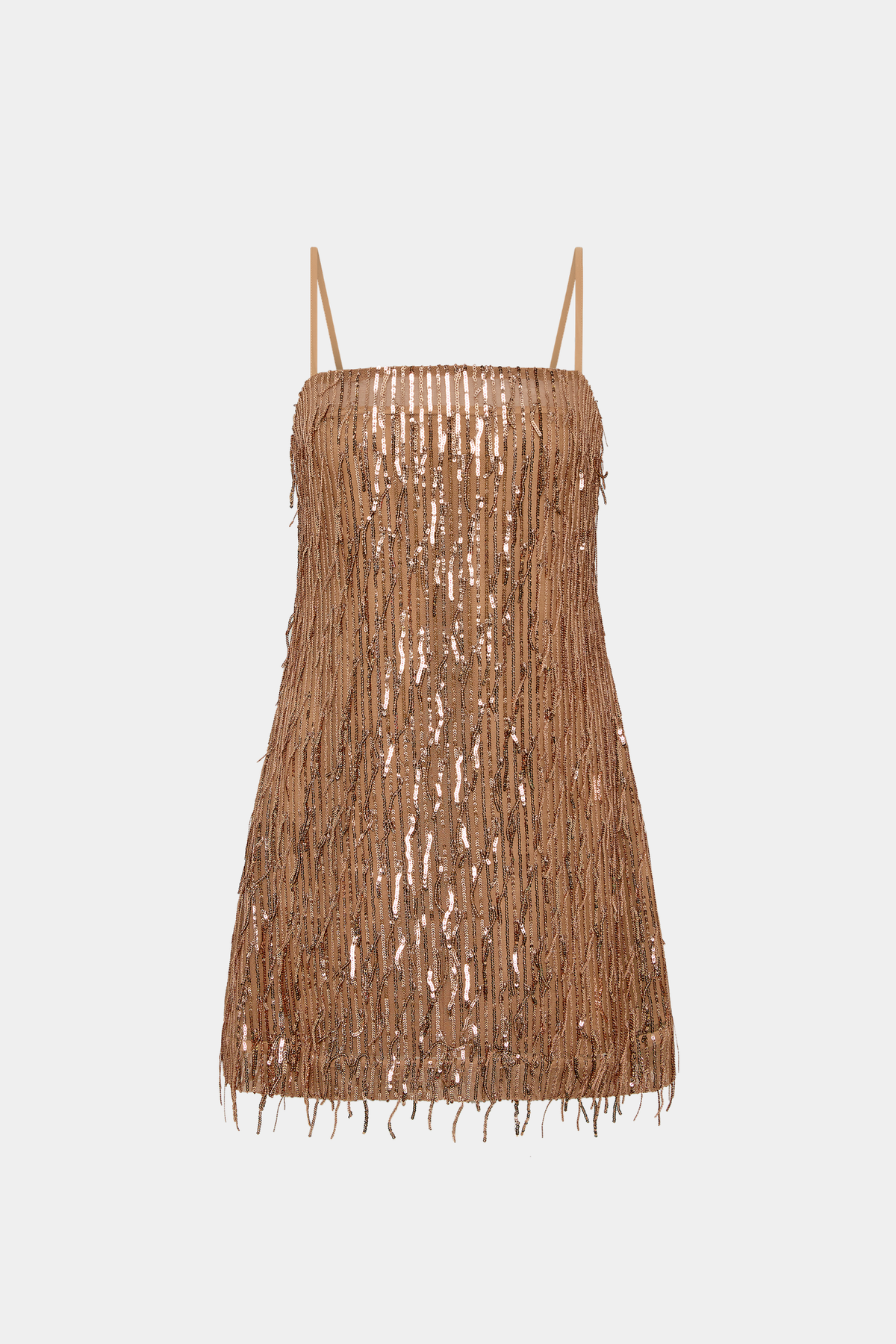 Shift Mini Dress | Gold Sequin
