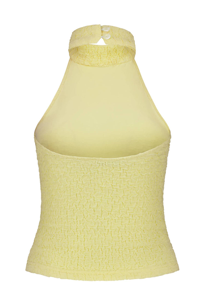 Textured Halter Top | Limoncello