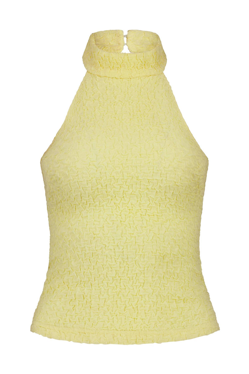 Textured Halter Top | Limoncello