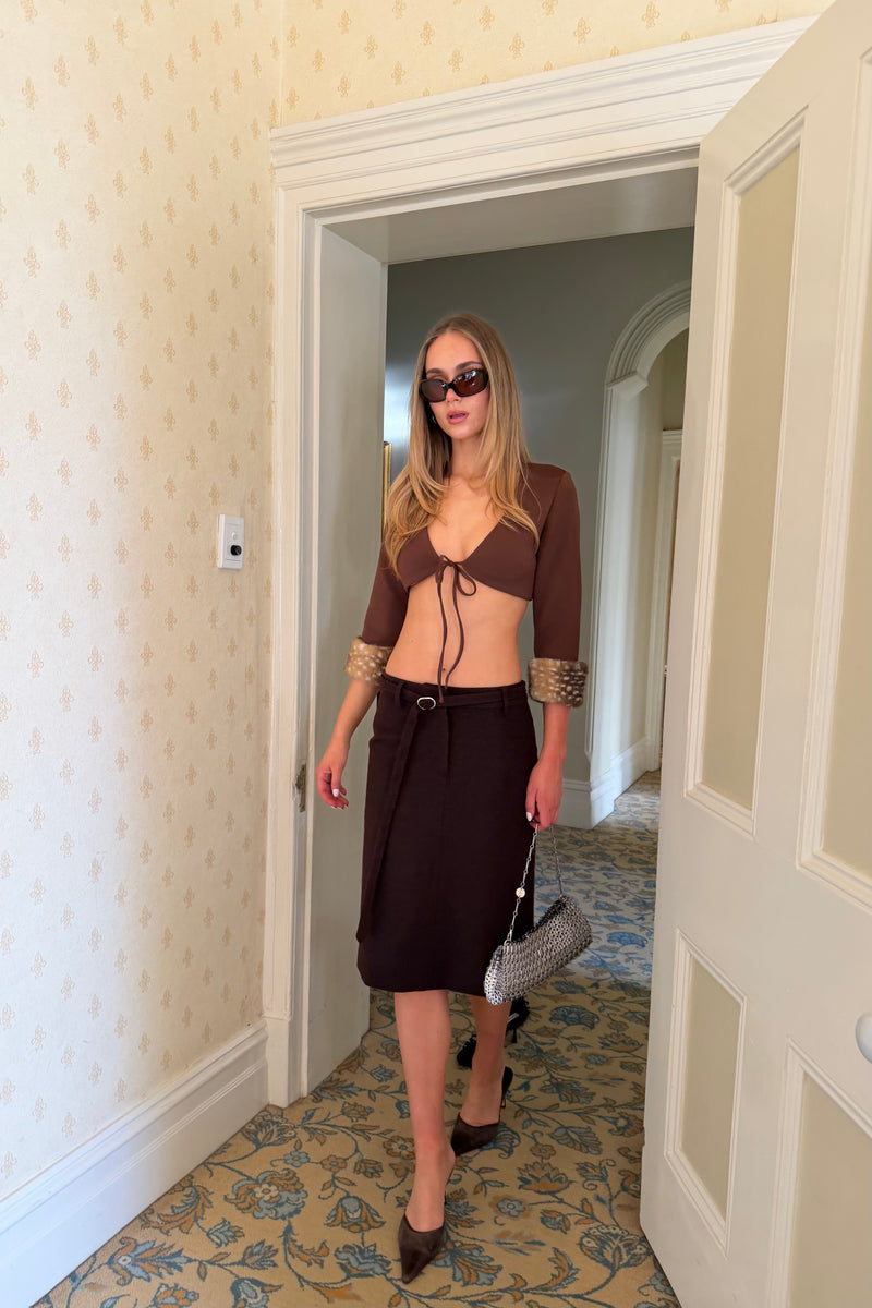 Cinzia Skirt | Chocolate
