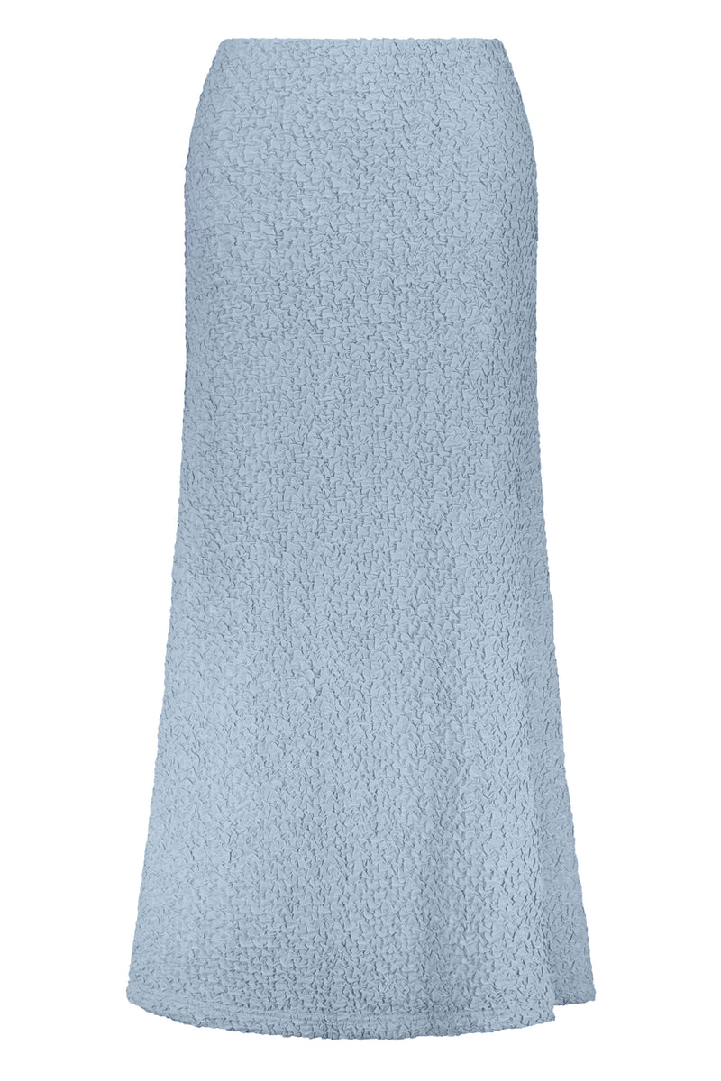 Textured Maxi Skirt | Baby Blue