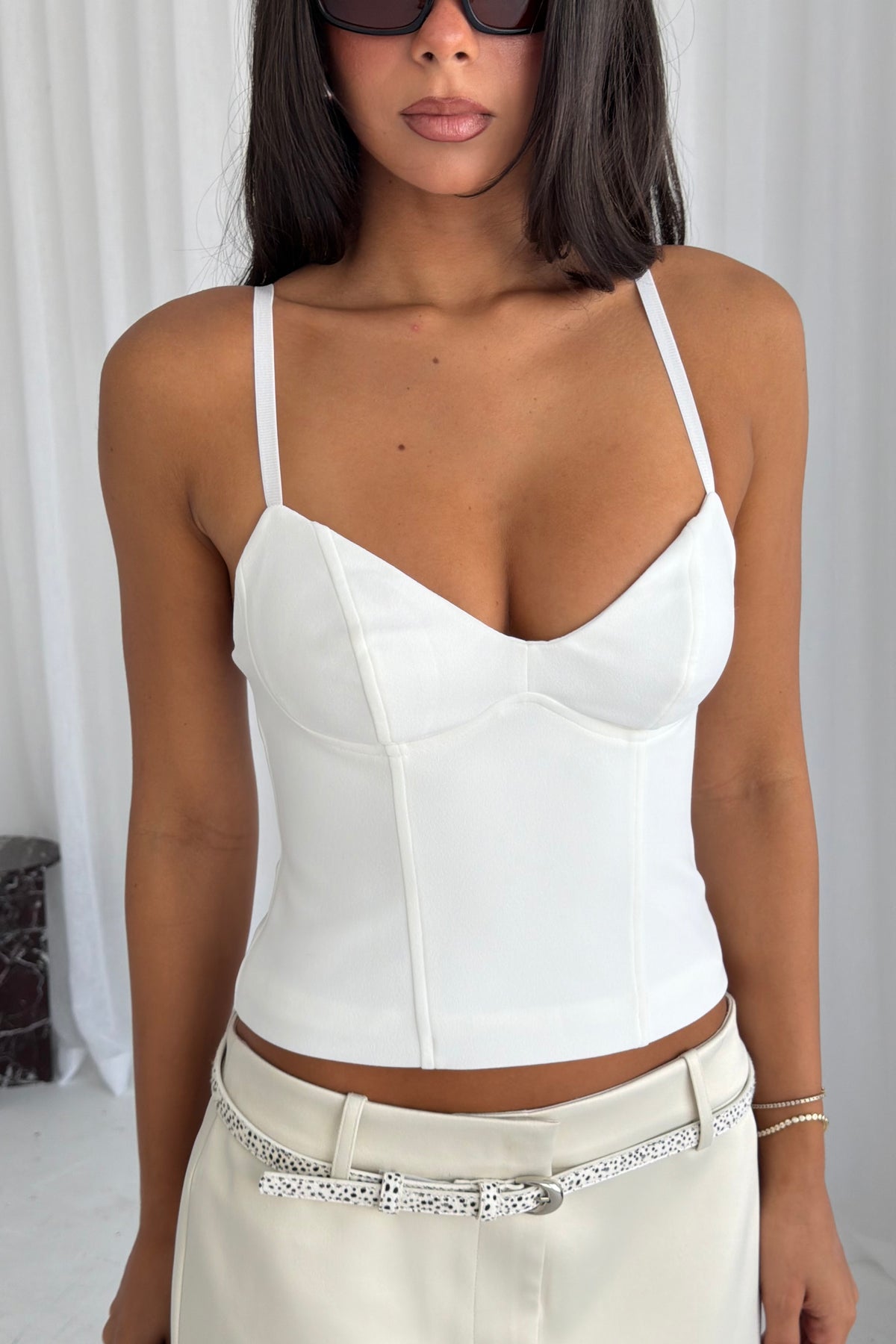 Bodice Tank | White