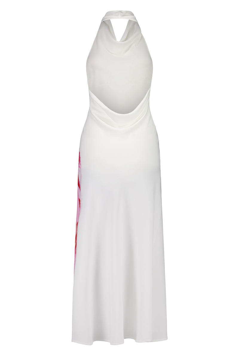 Cowl Slip Dress | White Rose