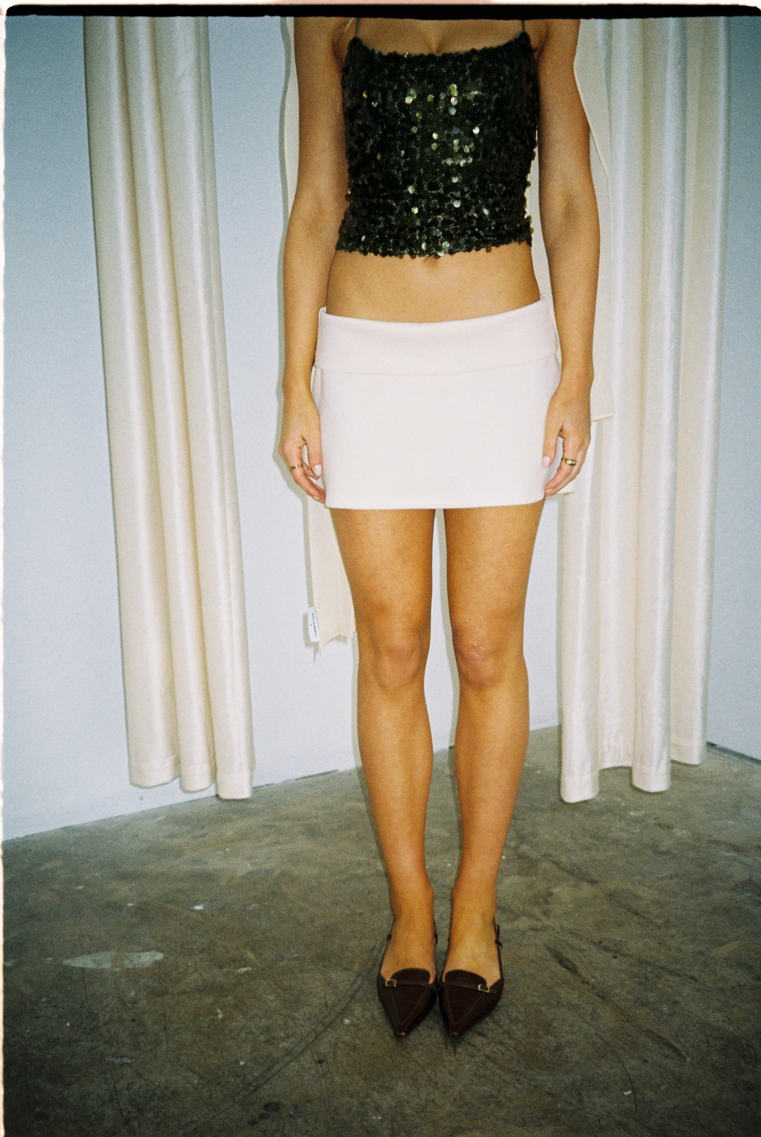 Alba Mini Skirt | Cream