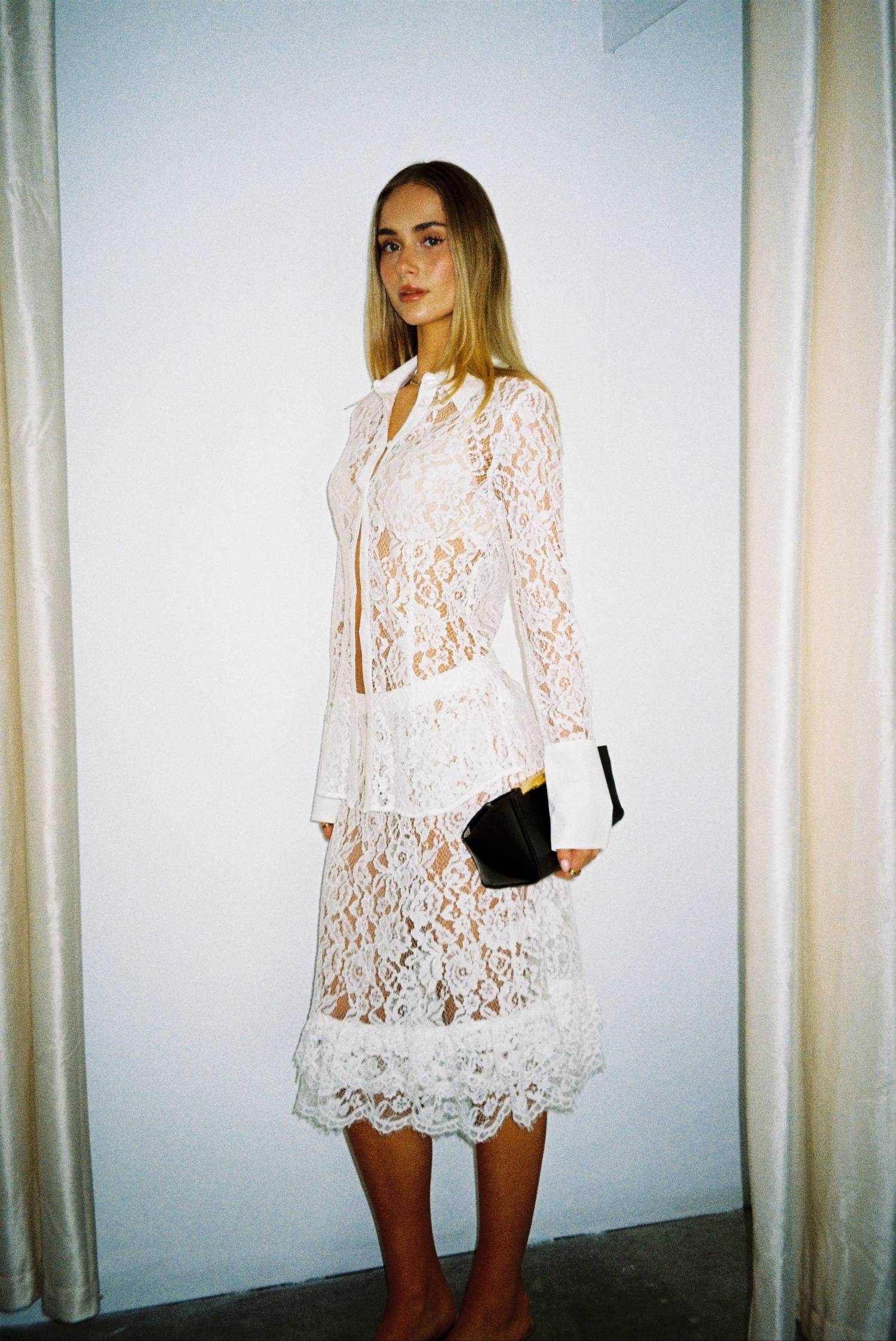 Gina Shirt | White Lace