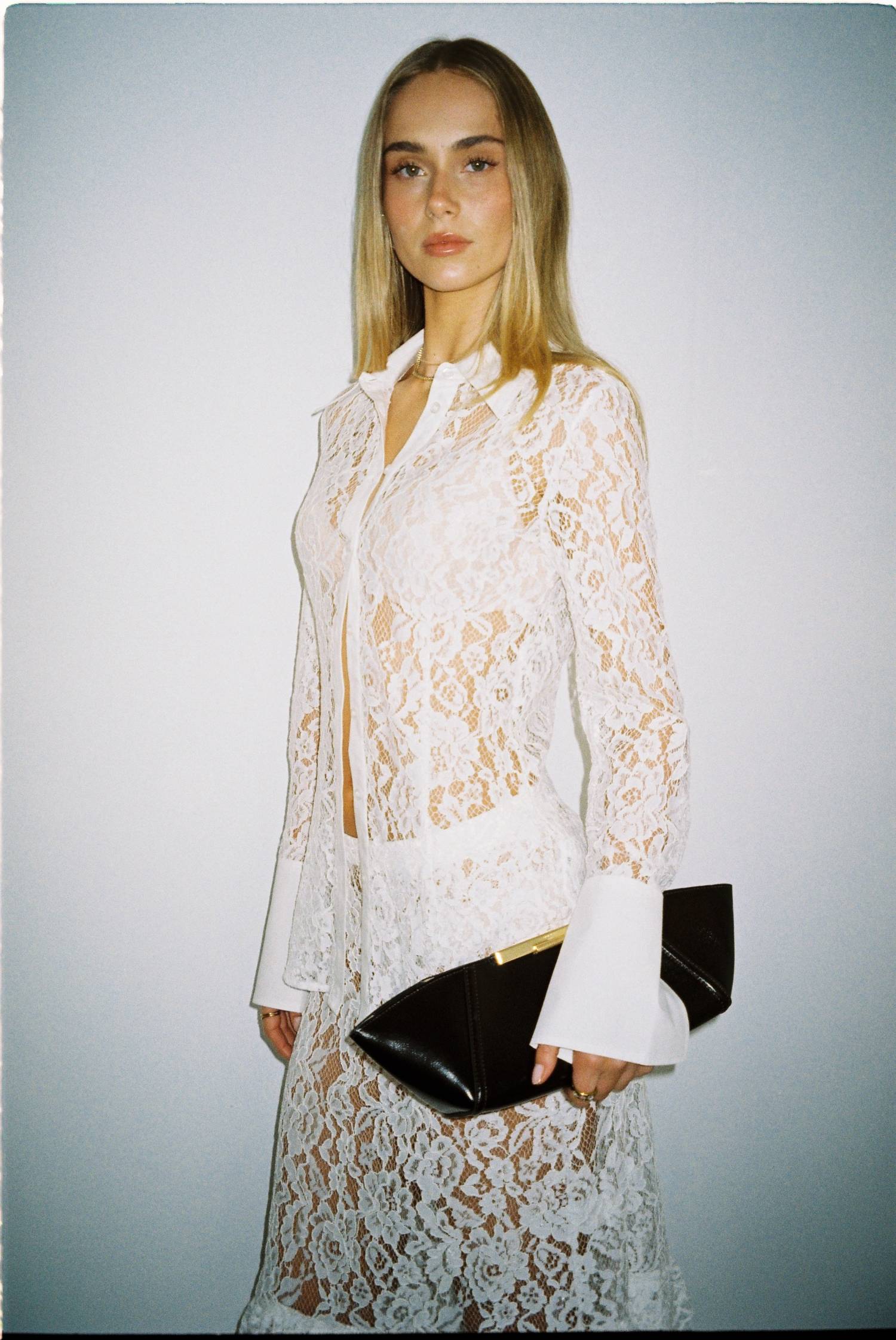 Gina Shirt | White Lace