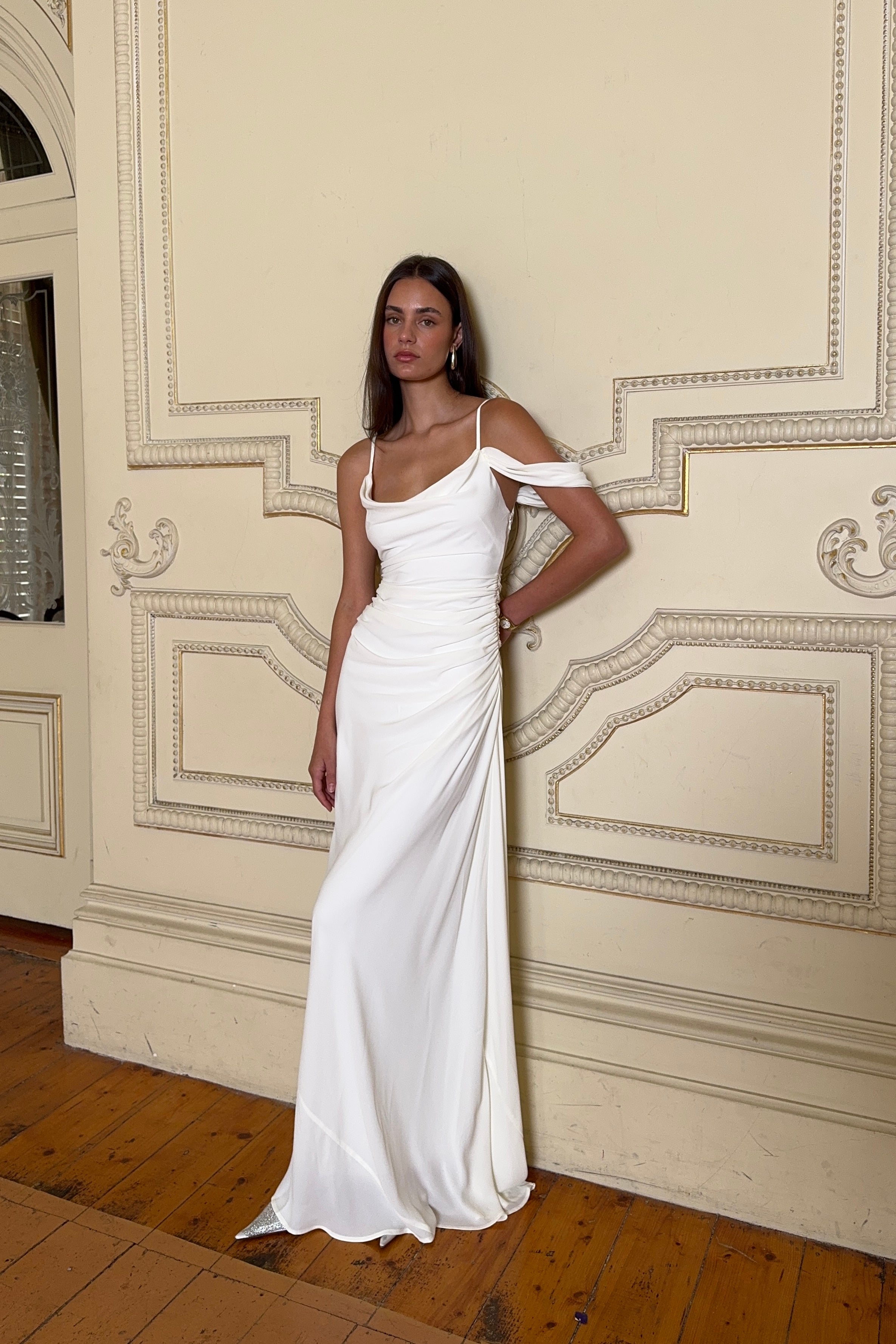 Draped Gown | White
