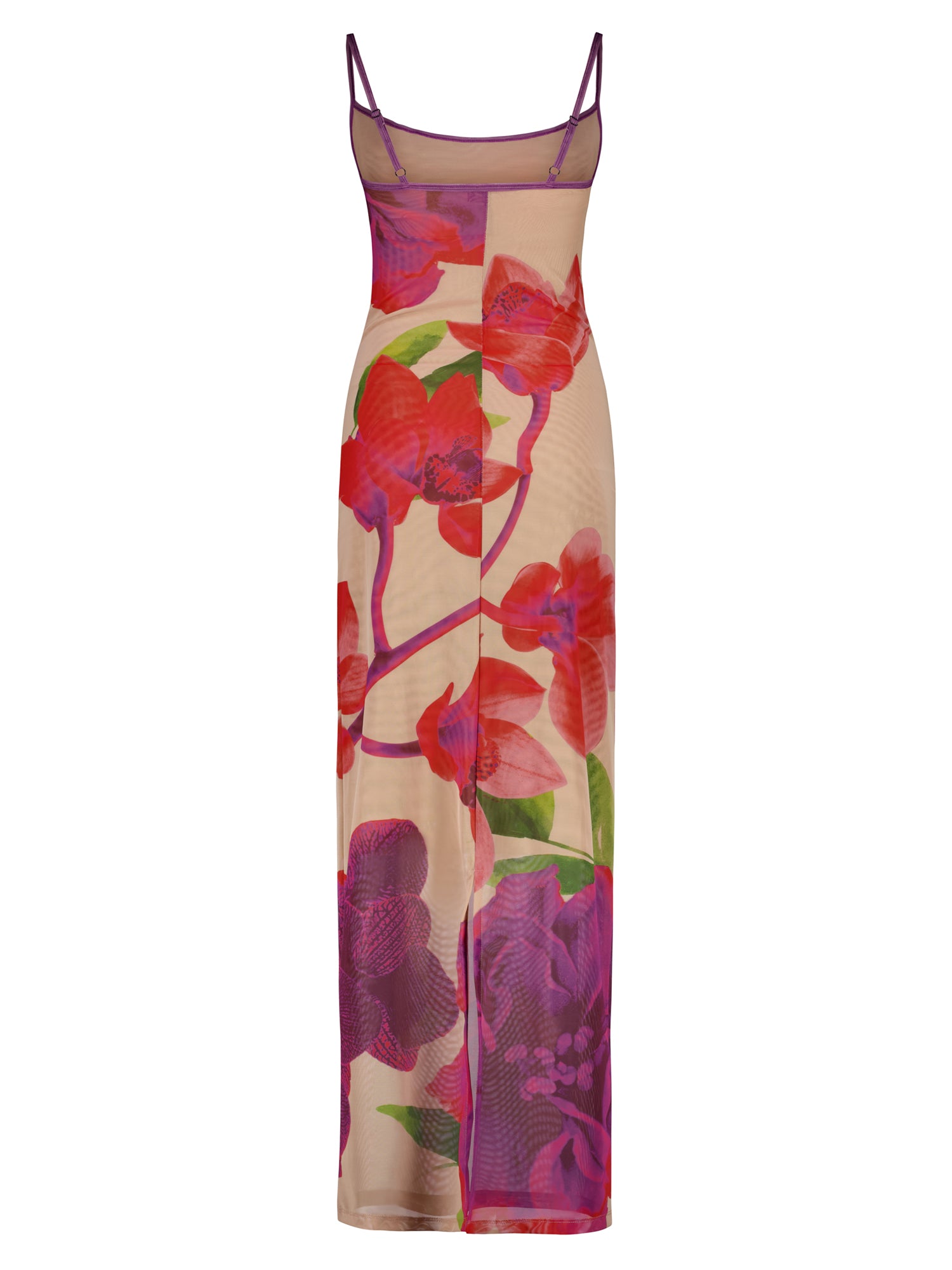 Slip Dress | Mesh Fuchsia Bloom – WITH HARPER LU