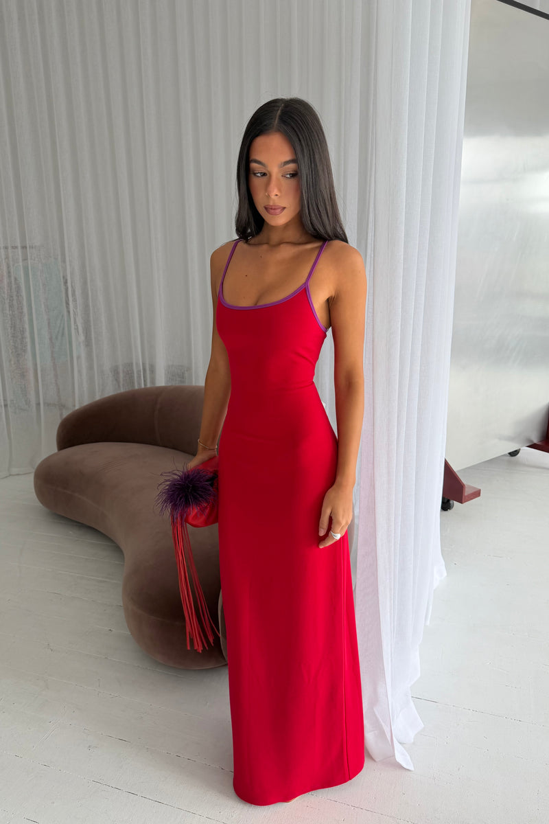 Slip Dress | Red