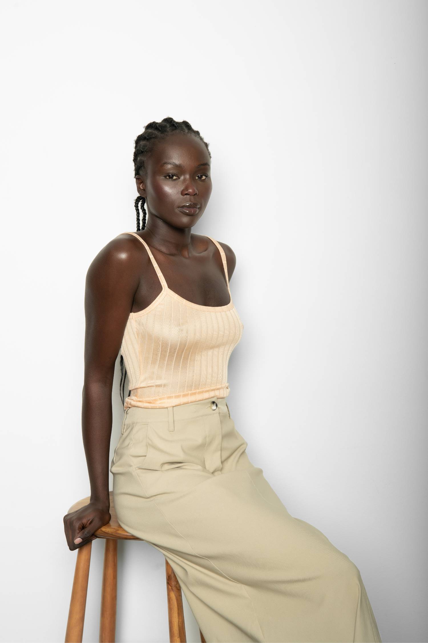 Camisole | Ribbed Apricot