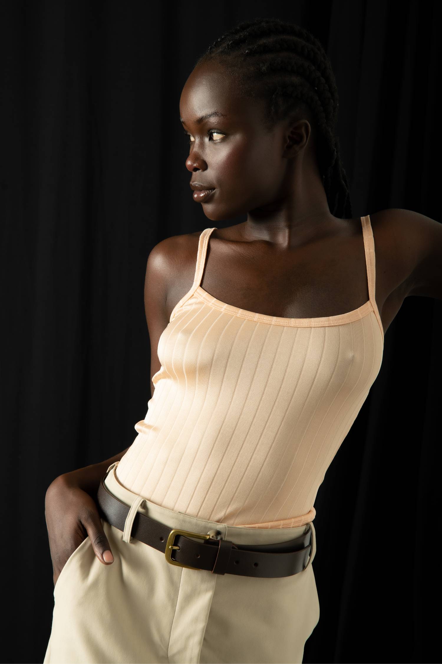 Camisole | Ribbed Apricot