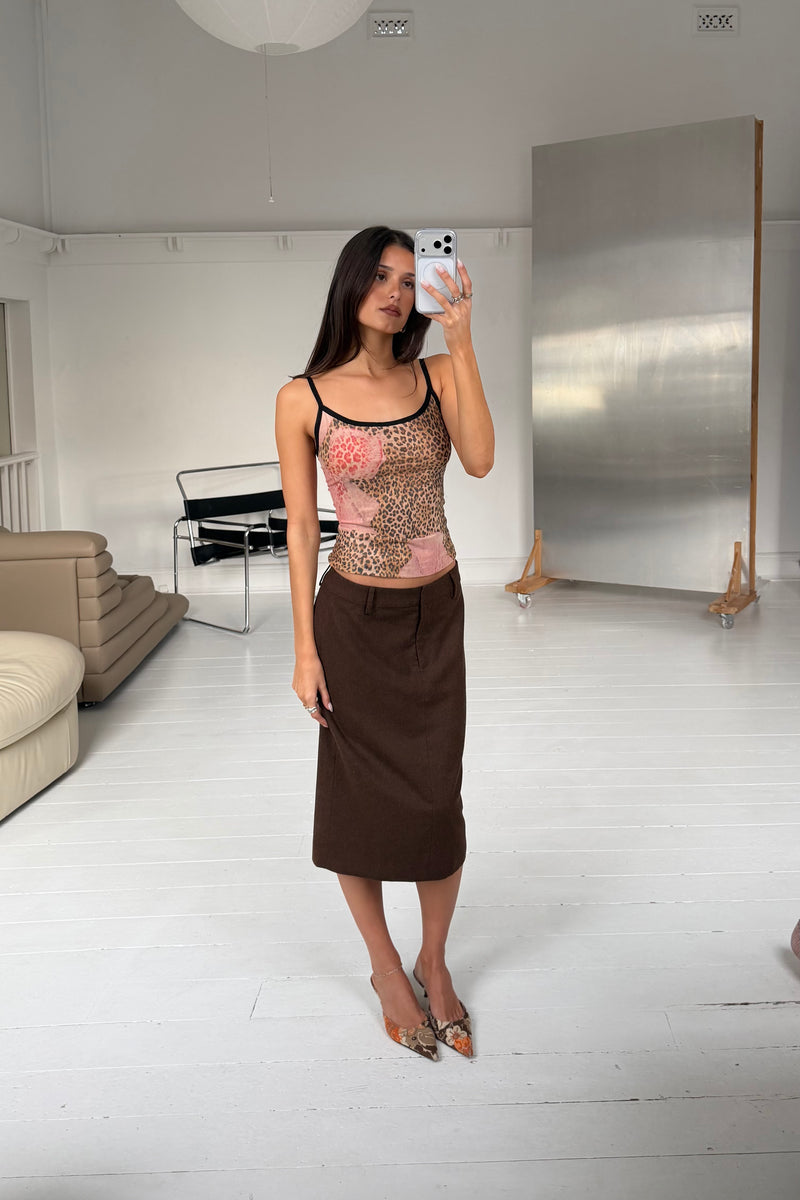 Camisole | Mesh Leopard