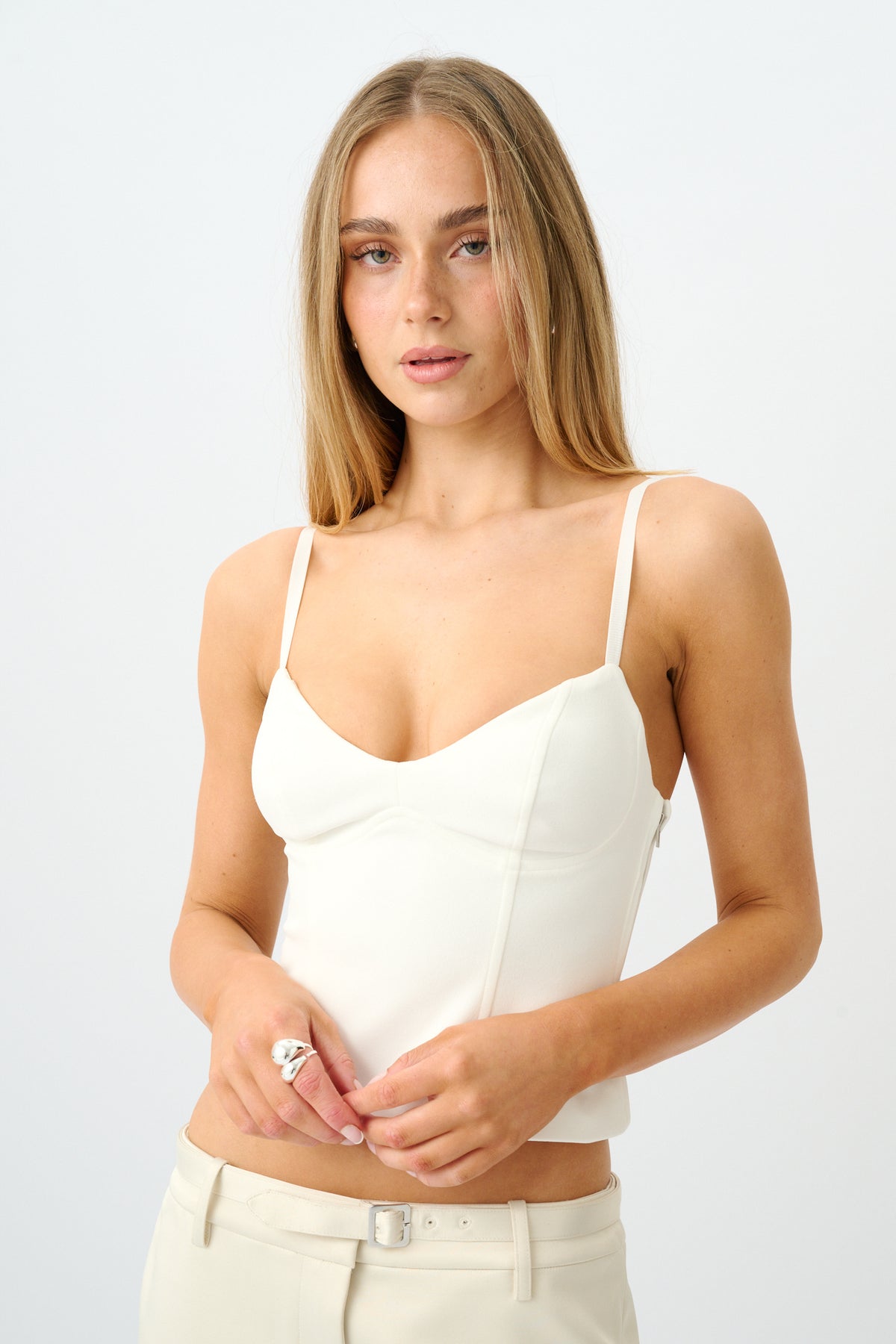 Bodice Tank | White