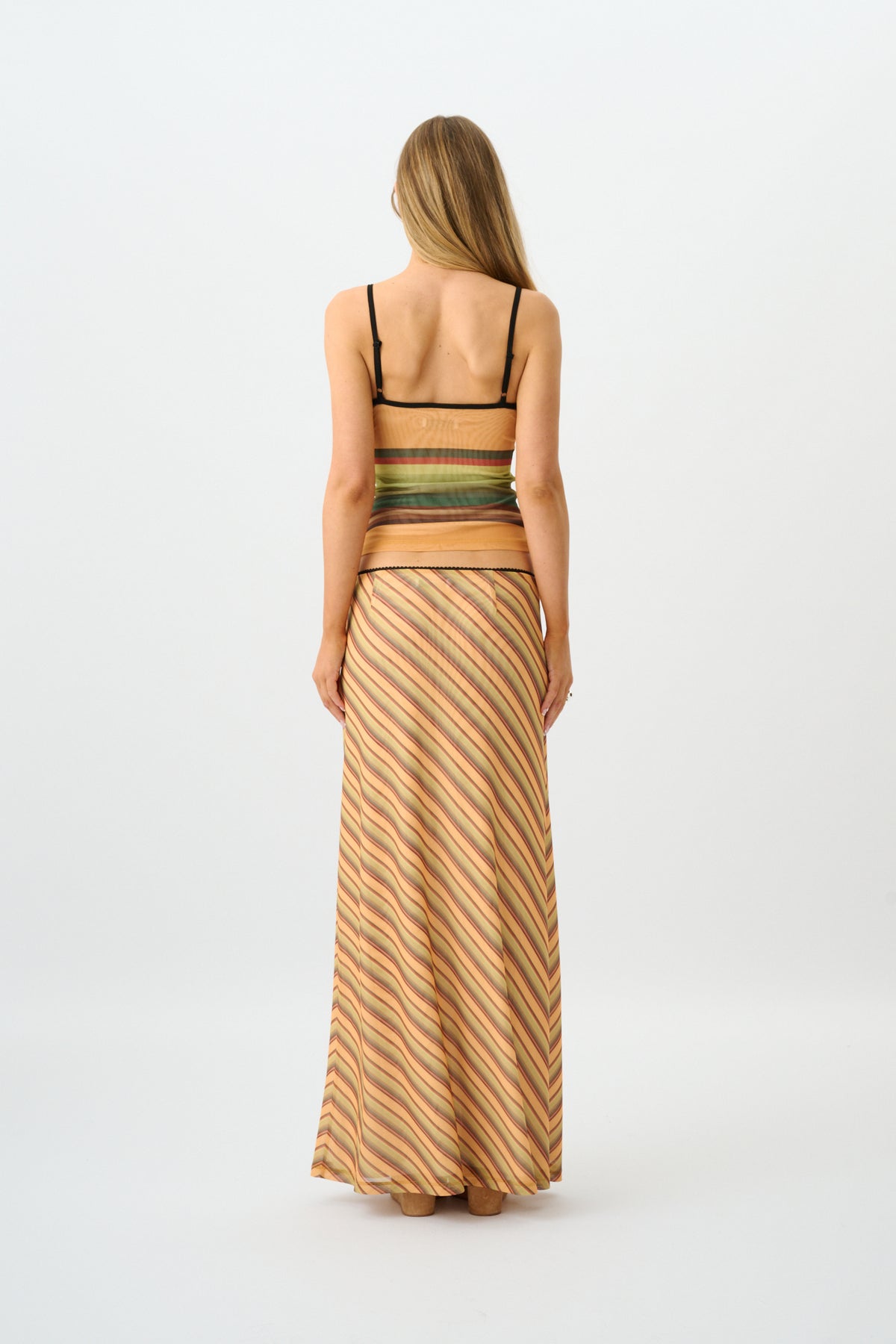 Camisole | Mesh Gold Stripe