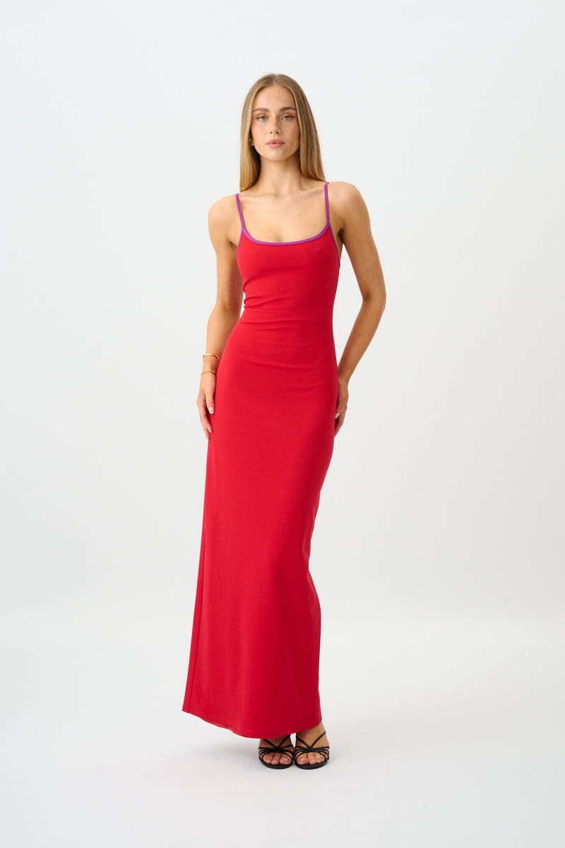Slip Dress | Red