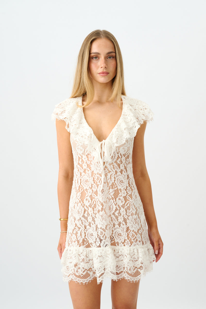 Lexi Dress | White Lace