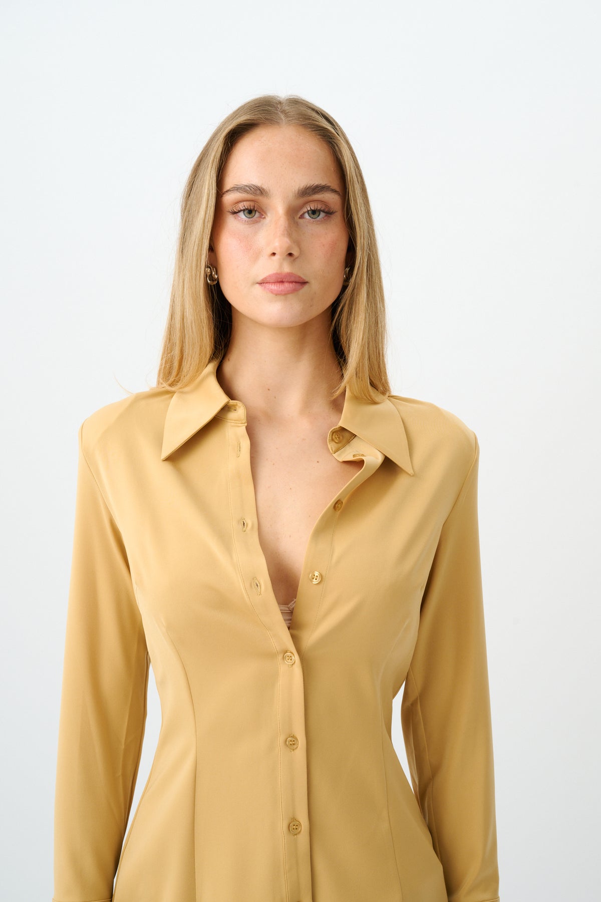 Structured Shirt | Gold