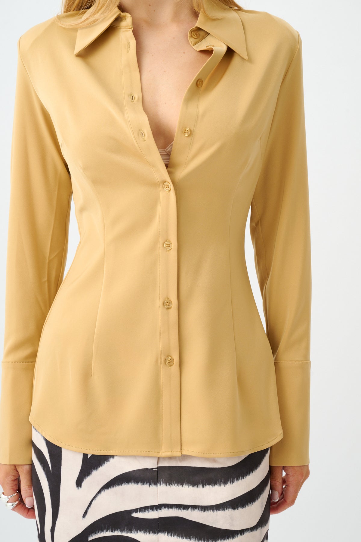 Structured Shirt | Gold