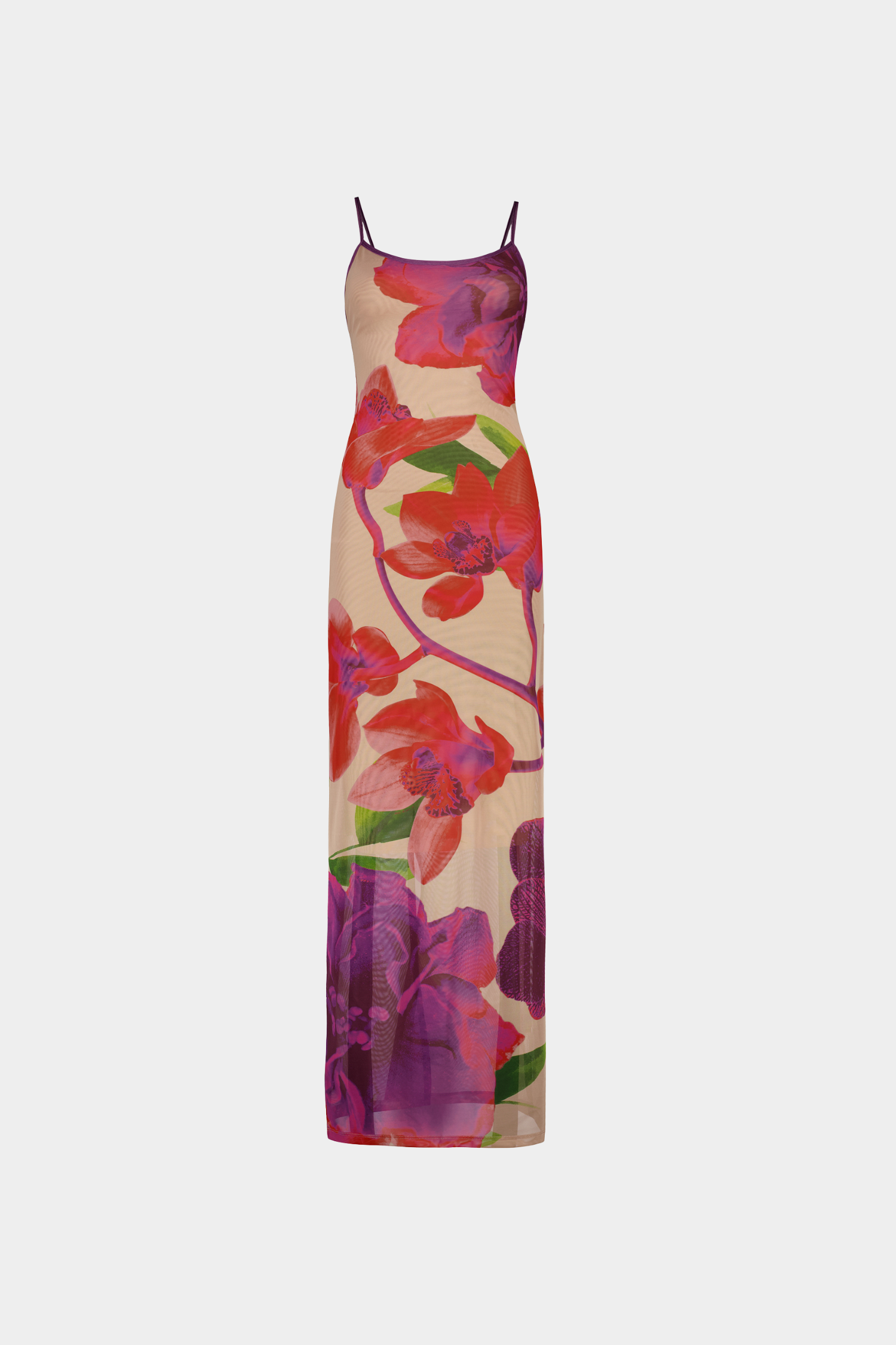 Pre-order: Slip Dress | Mesh Fuchsia Bloom