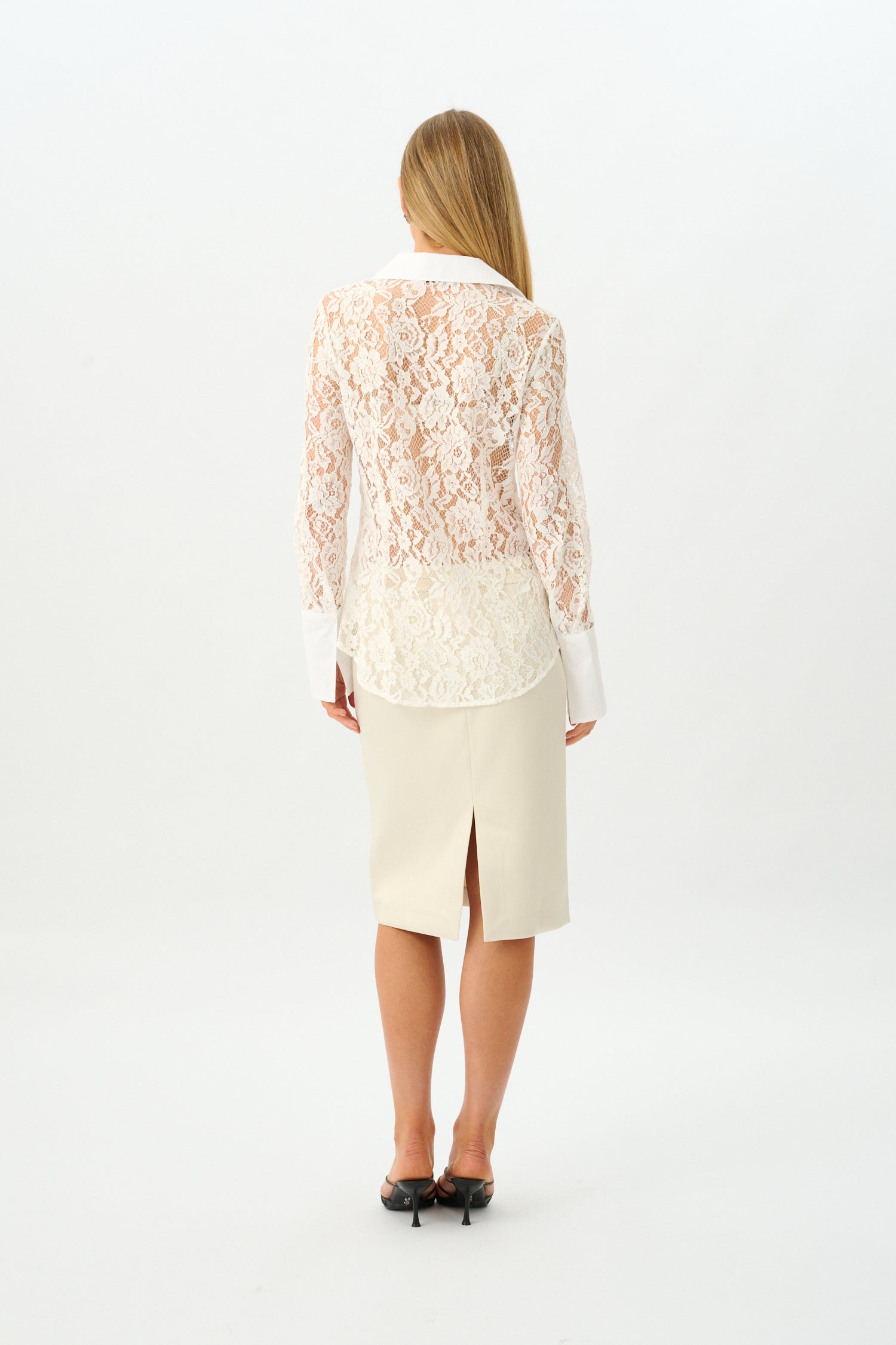 Gina Shirt | White Lace