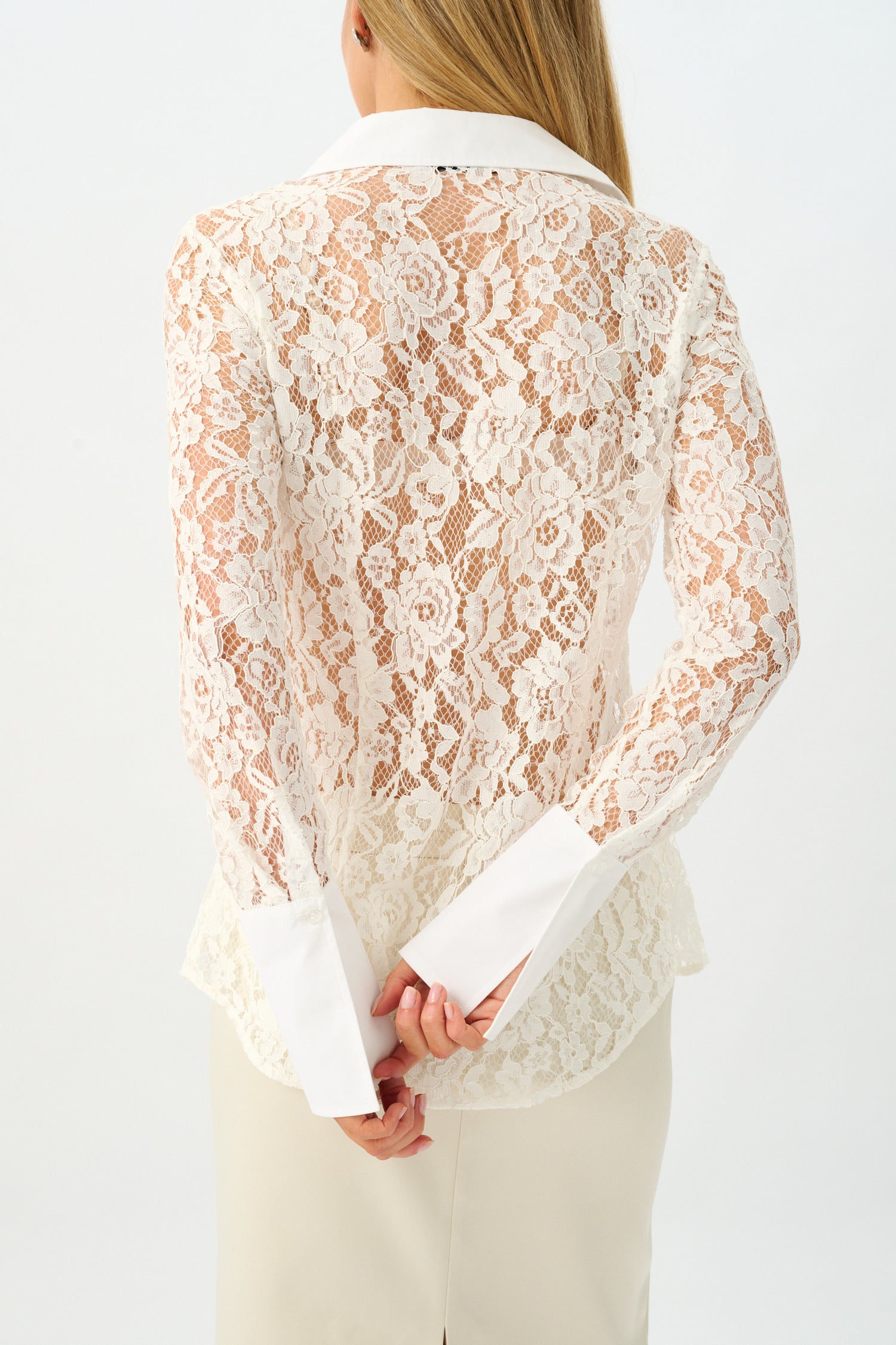 Gina Shirt | White Lace