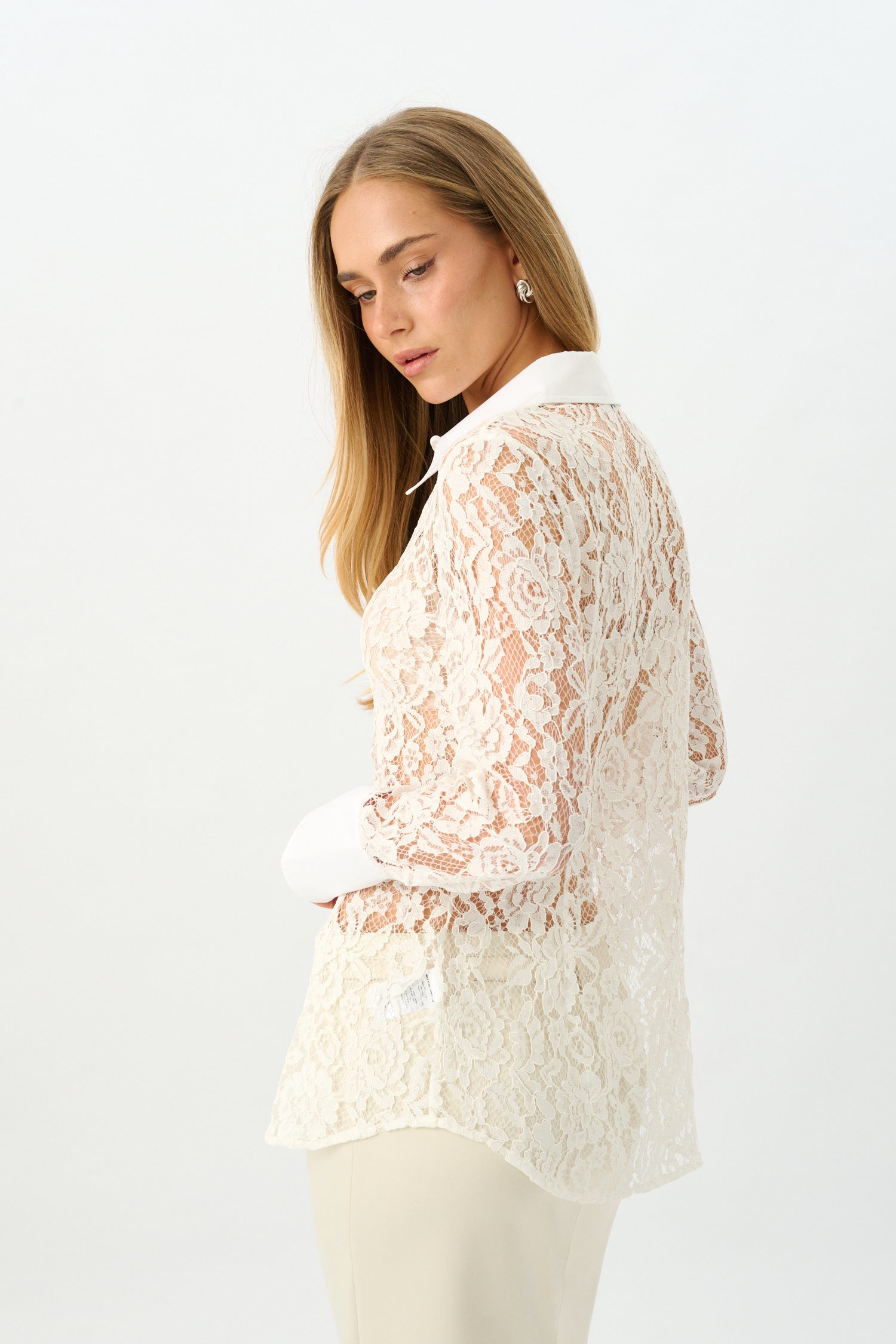 Gina Shirt | White Lace
