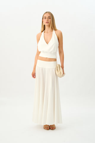 Basque Full Skirt | Ivory