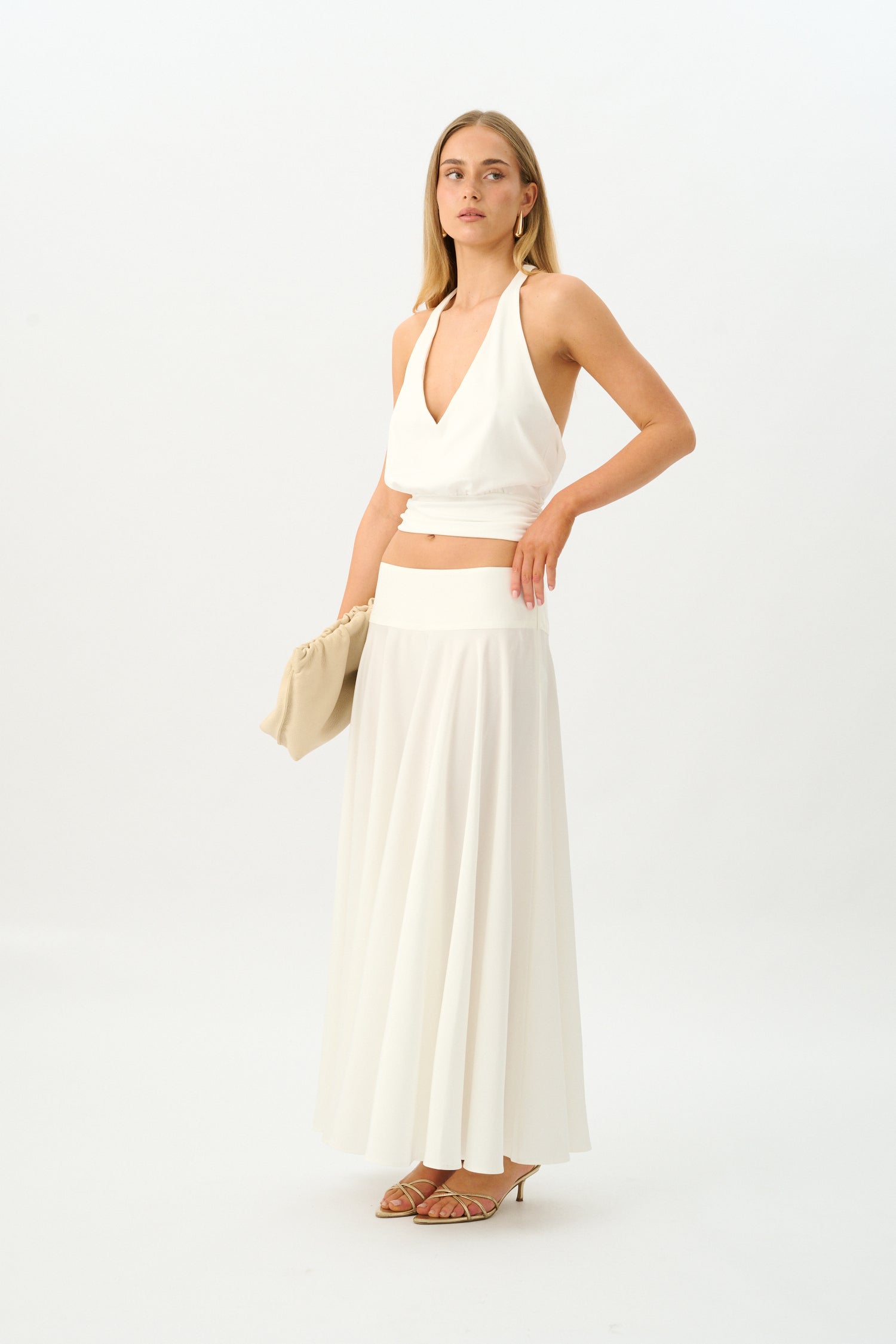 Basque Full Skirt | Ivory