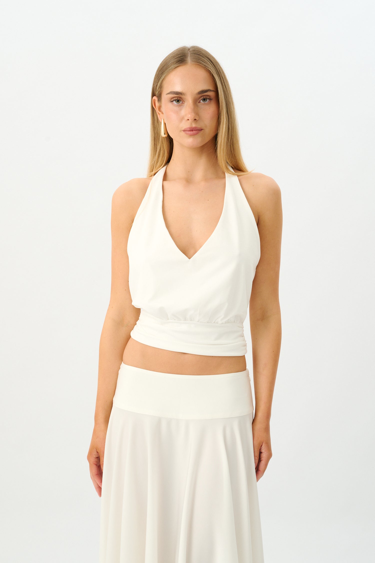 Basque Full Skirt | Ivory