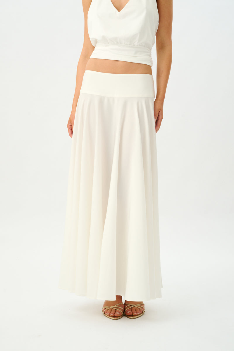 Basque Full Skirt | Ivory