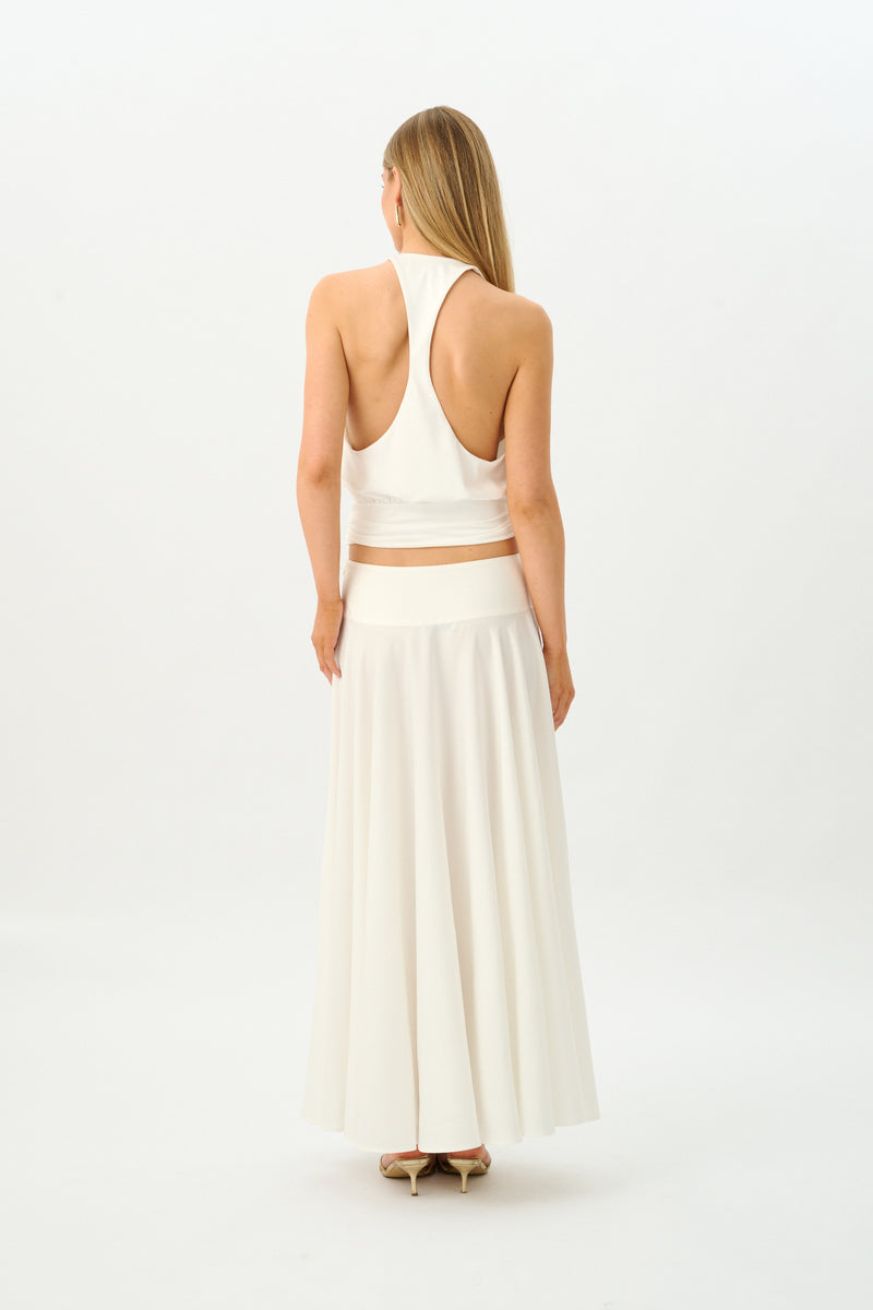 Basque Full Skirt | Ivory