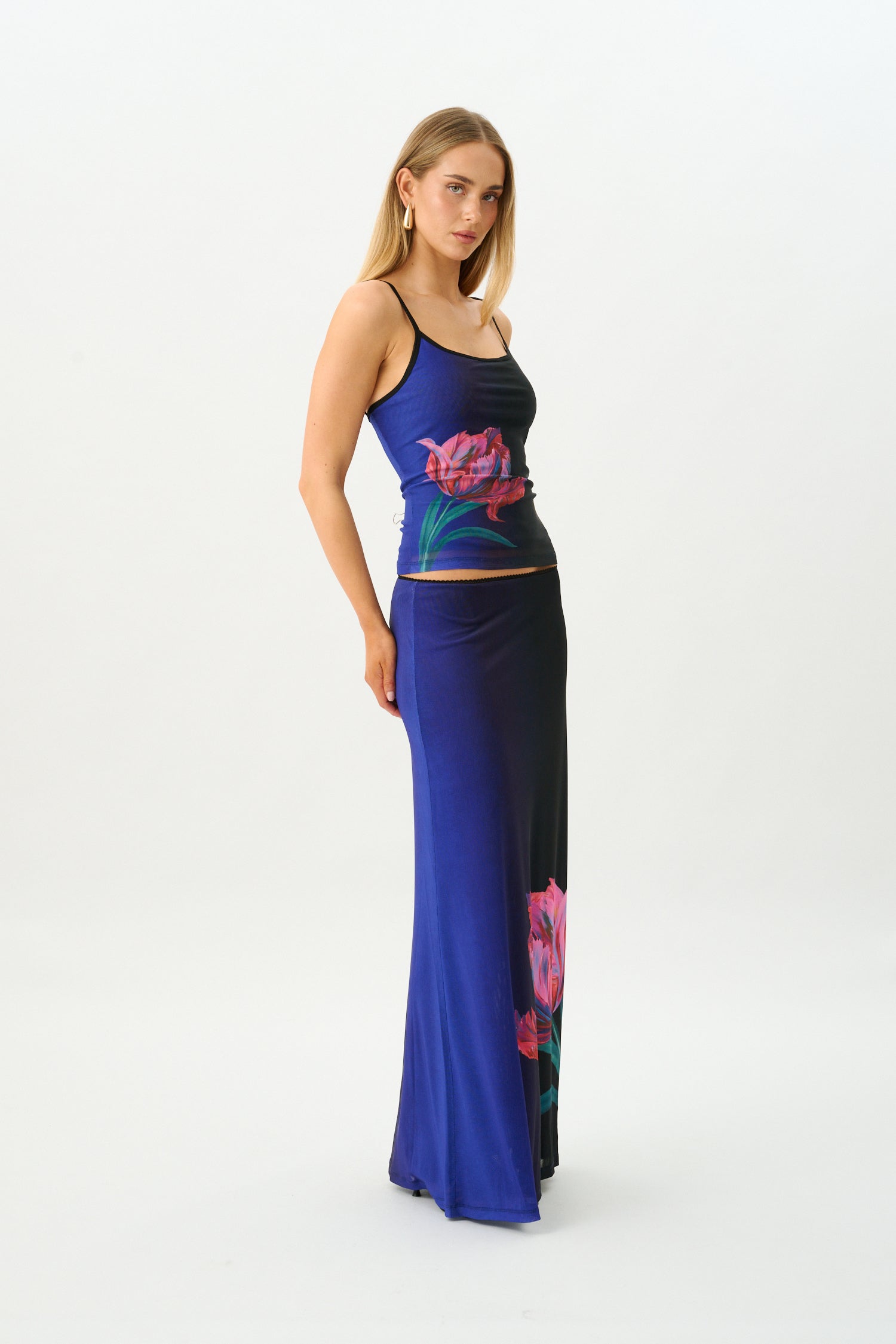 Camisole | Mesh Cobalt Floral