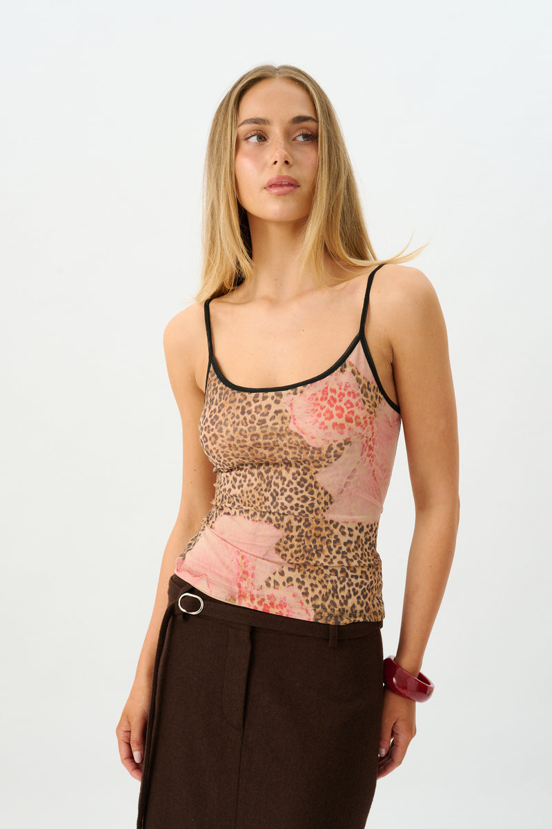 Camisole | Mesh Leopard