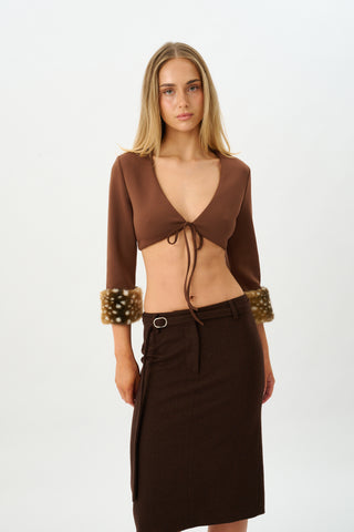 Ophelia Bolero | Chocolate