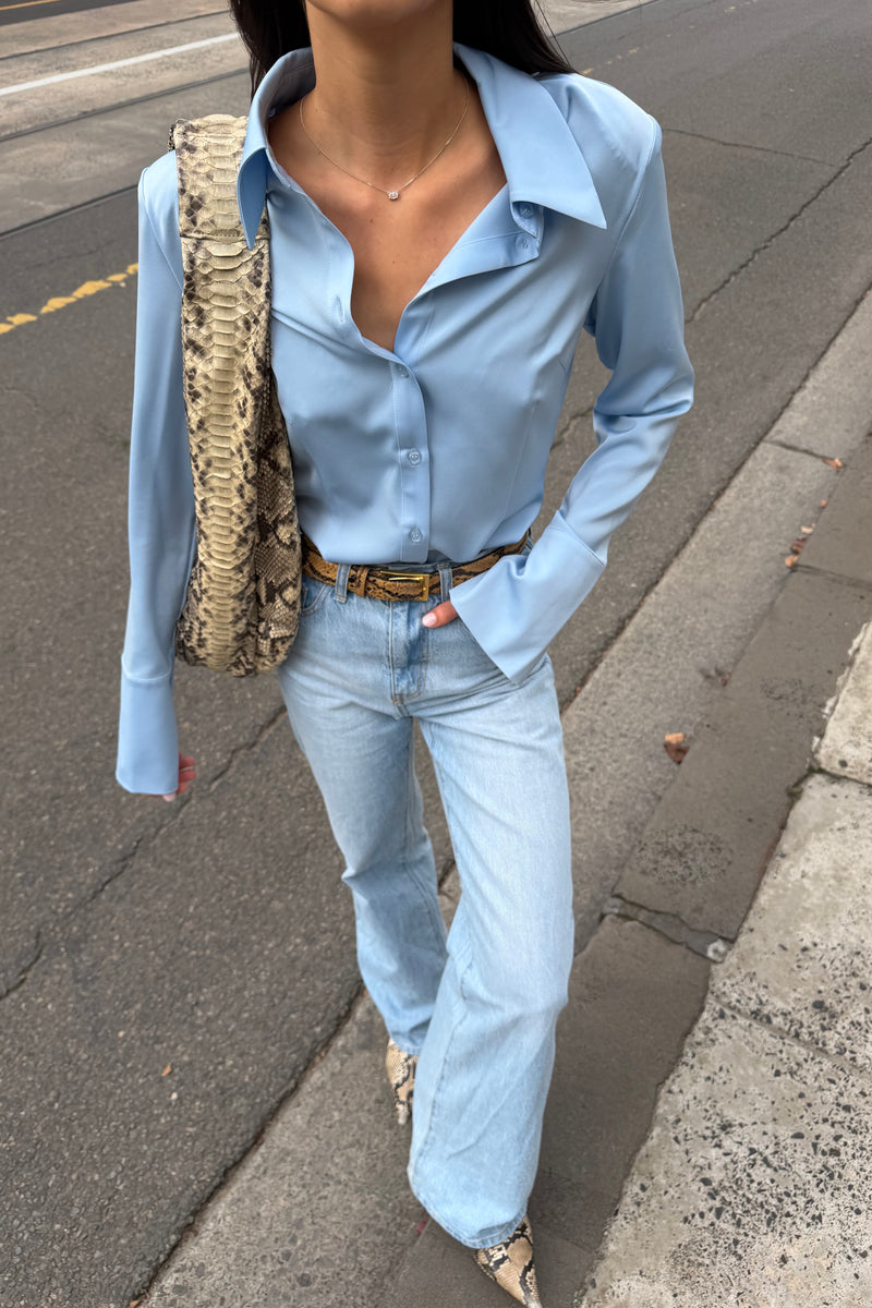 Structured Shirt | Baby Blue