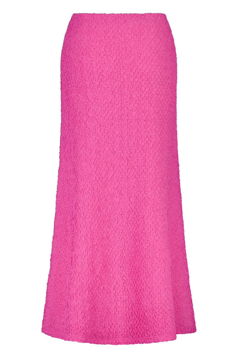 Textured Maxi Skirt | Fuchsia