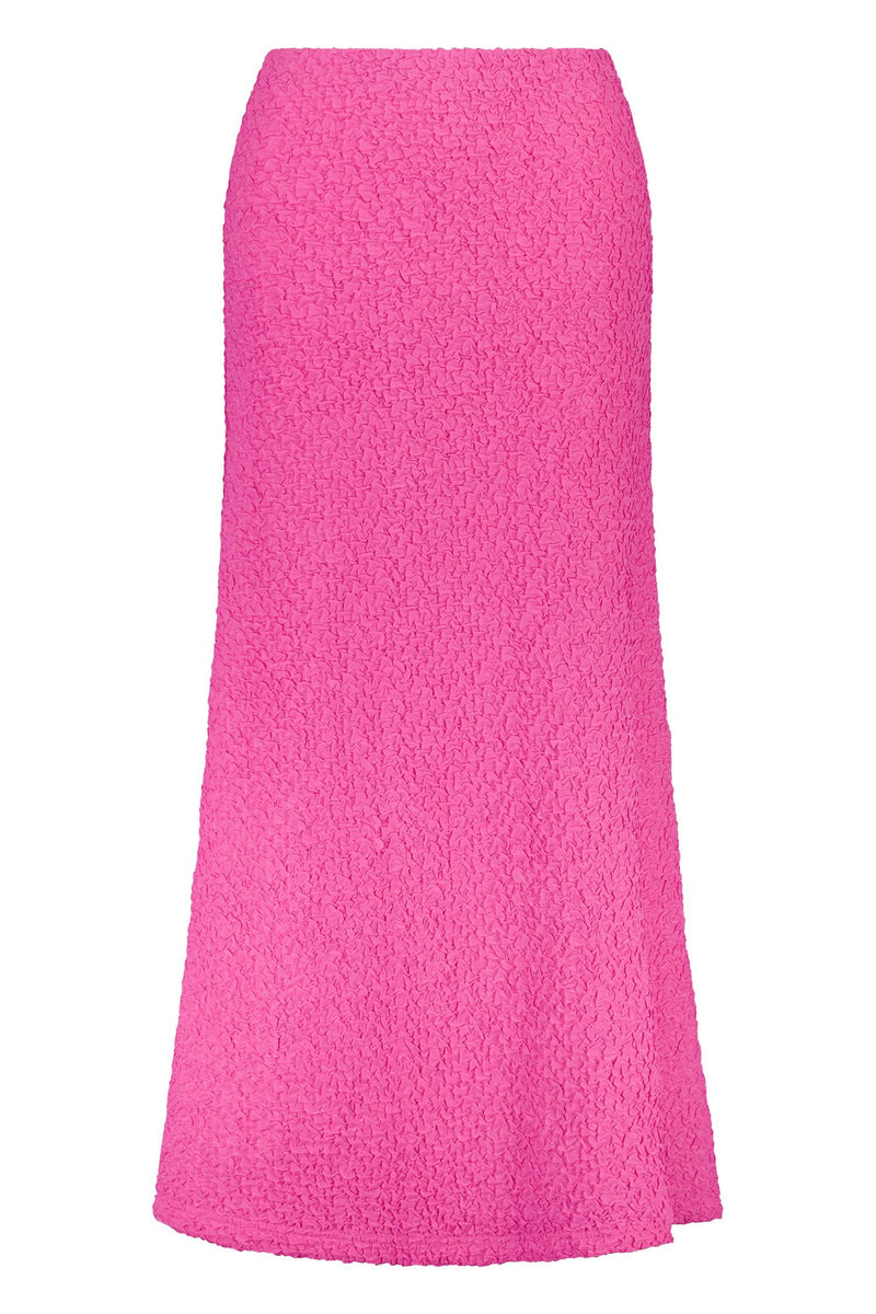 Textured Maxi Skirt | Fuchsia