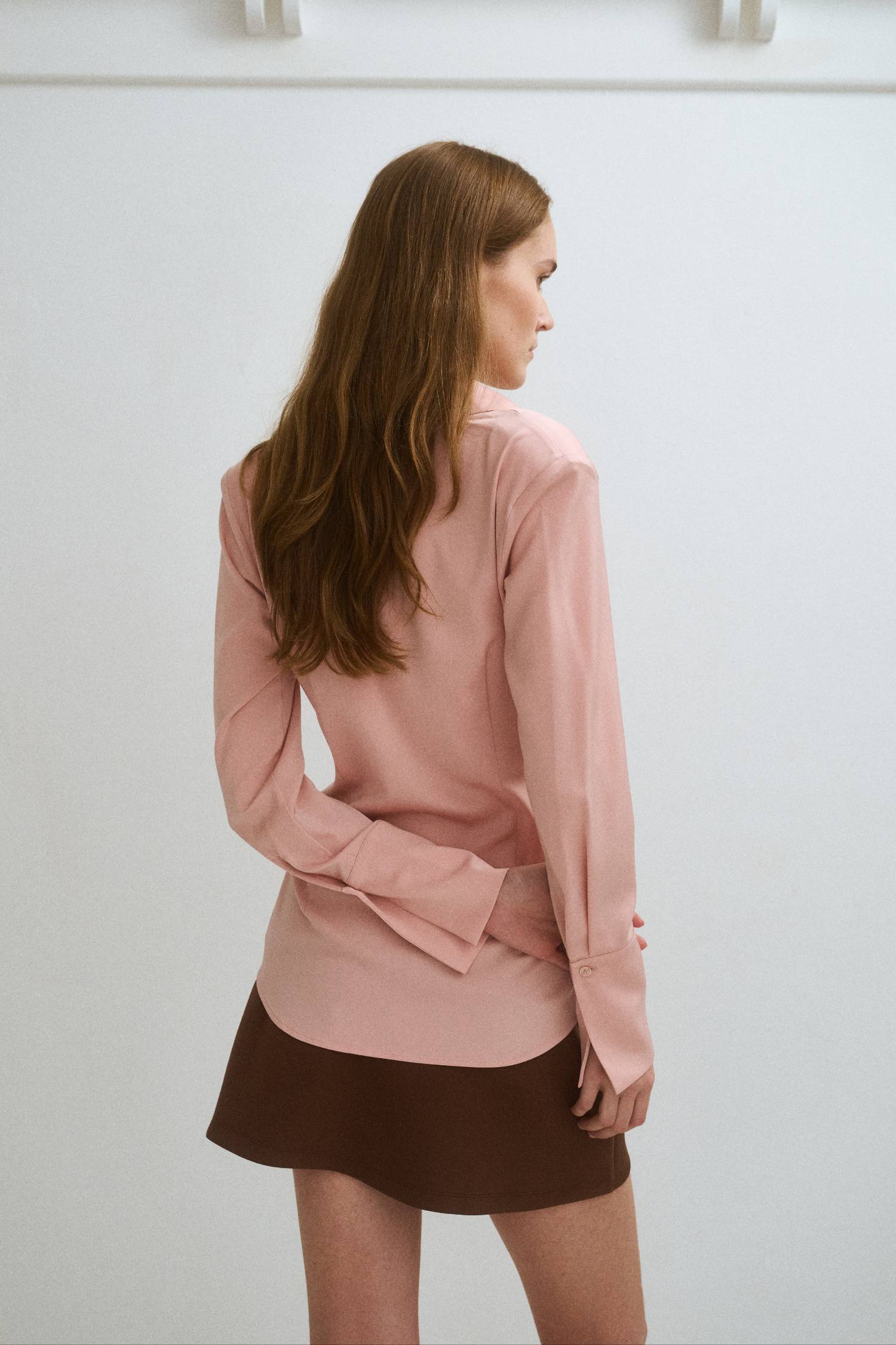Structured Shirt | Musk Satin